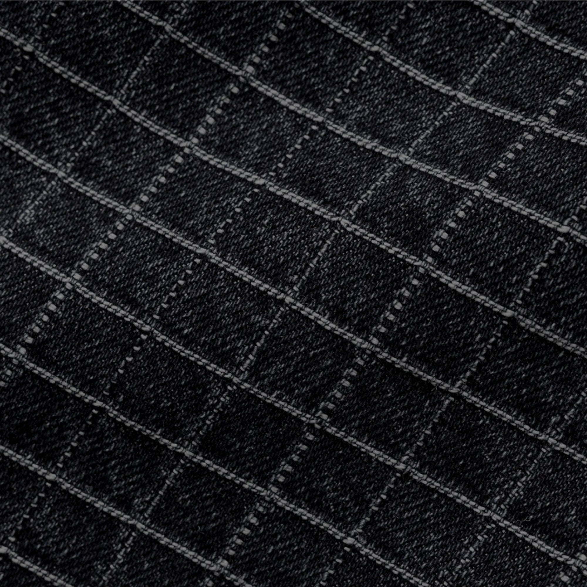 Butter Goods Grid Denim Jacket Overdye Black