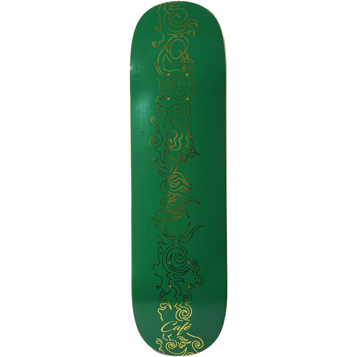 Skateboard Cafe Clouds Forest Green/Gold Foil Skateboard Deck 8.25 ...