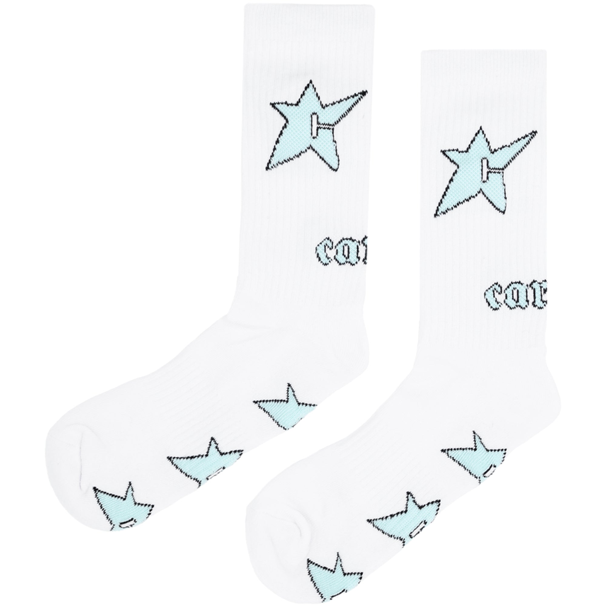 Carpet Company Glow In The Dark C-Star Socks White