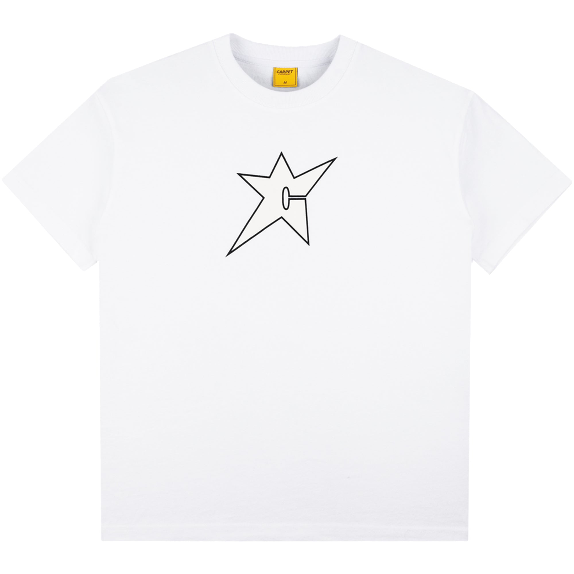 Carpet Company C-Star Glow In The Dark Tee White