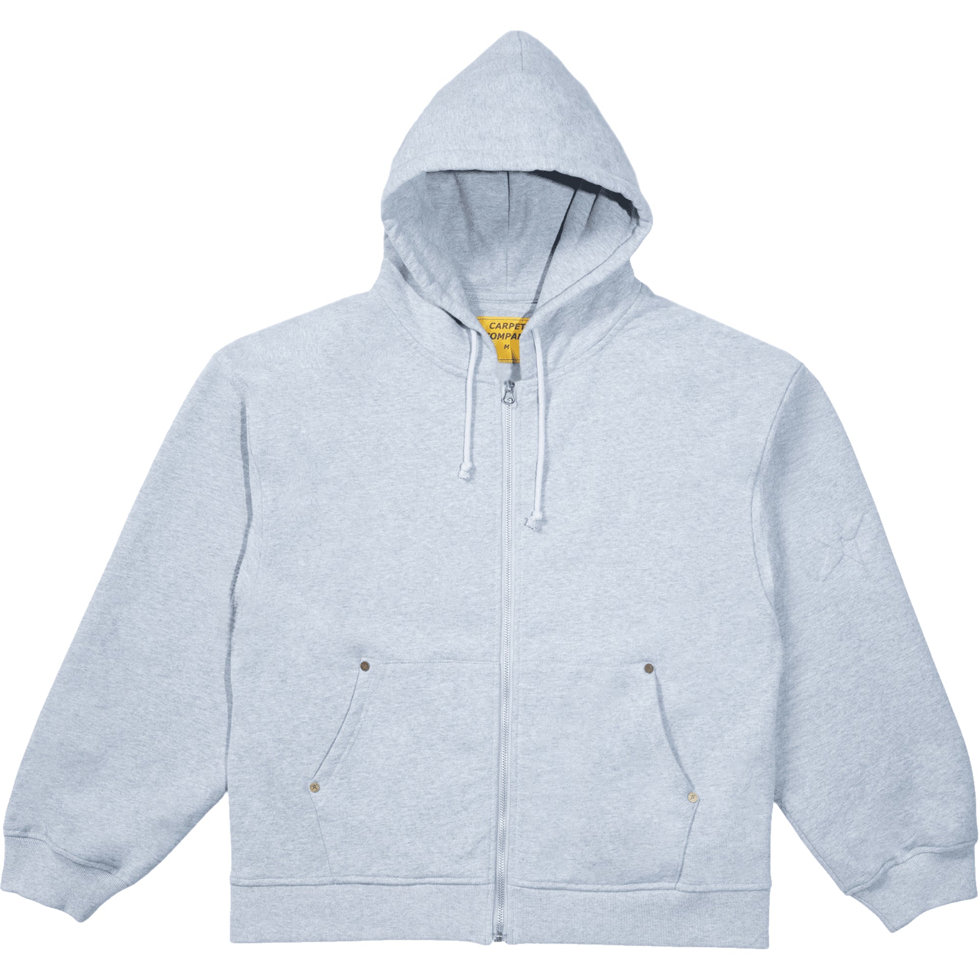 Carpet Company C-Star Embossed Zip Hoodie Grey