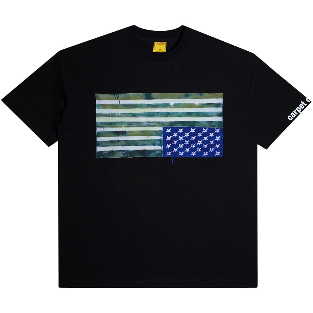 Carpet Company C-Star Flag Tee Black
