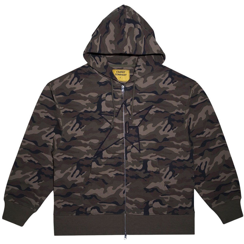 Carpet Company C-Star Thermal Zip Hoodie Camo