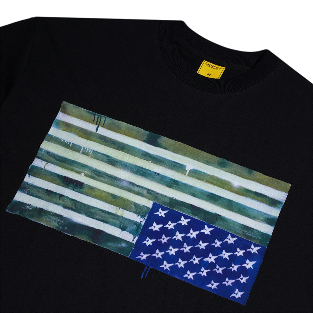 Carpet Company C-Star Flag Tee Black