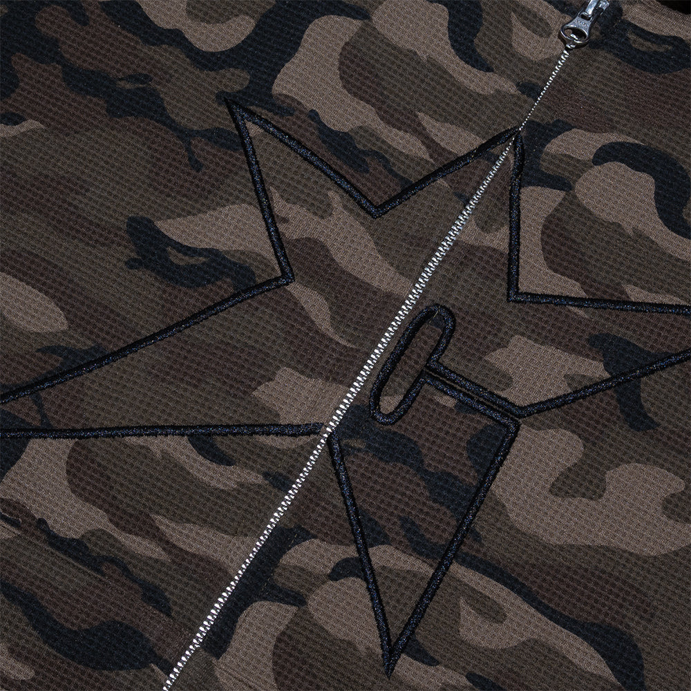 Carpet Company C-Star Thermal Zip Hoodie Camo
