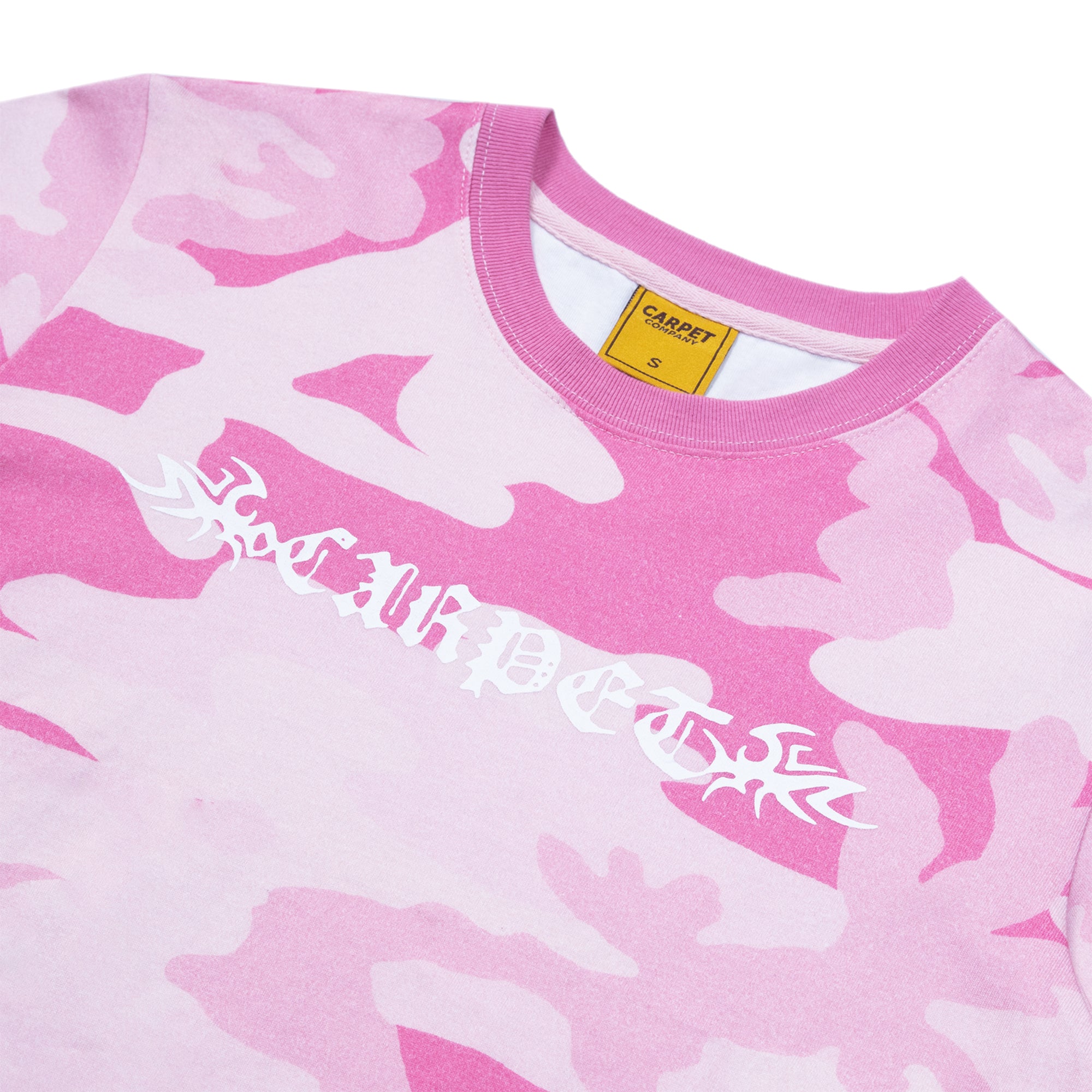 Carpet Company Trampstamp Girls Tee Pink Camo