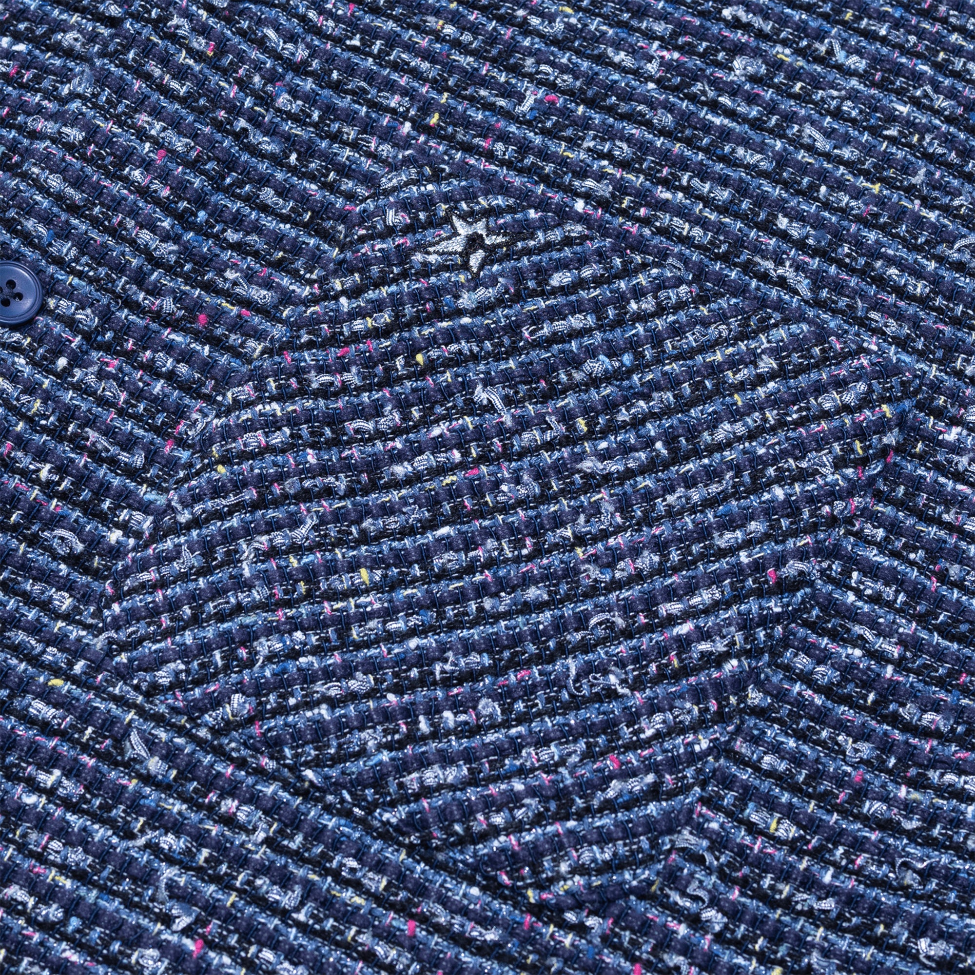 Carpet Company C-Star Basket Weave Button-up Shirt Blue