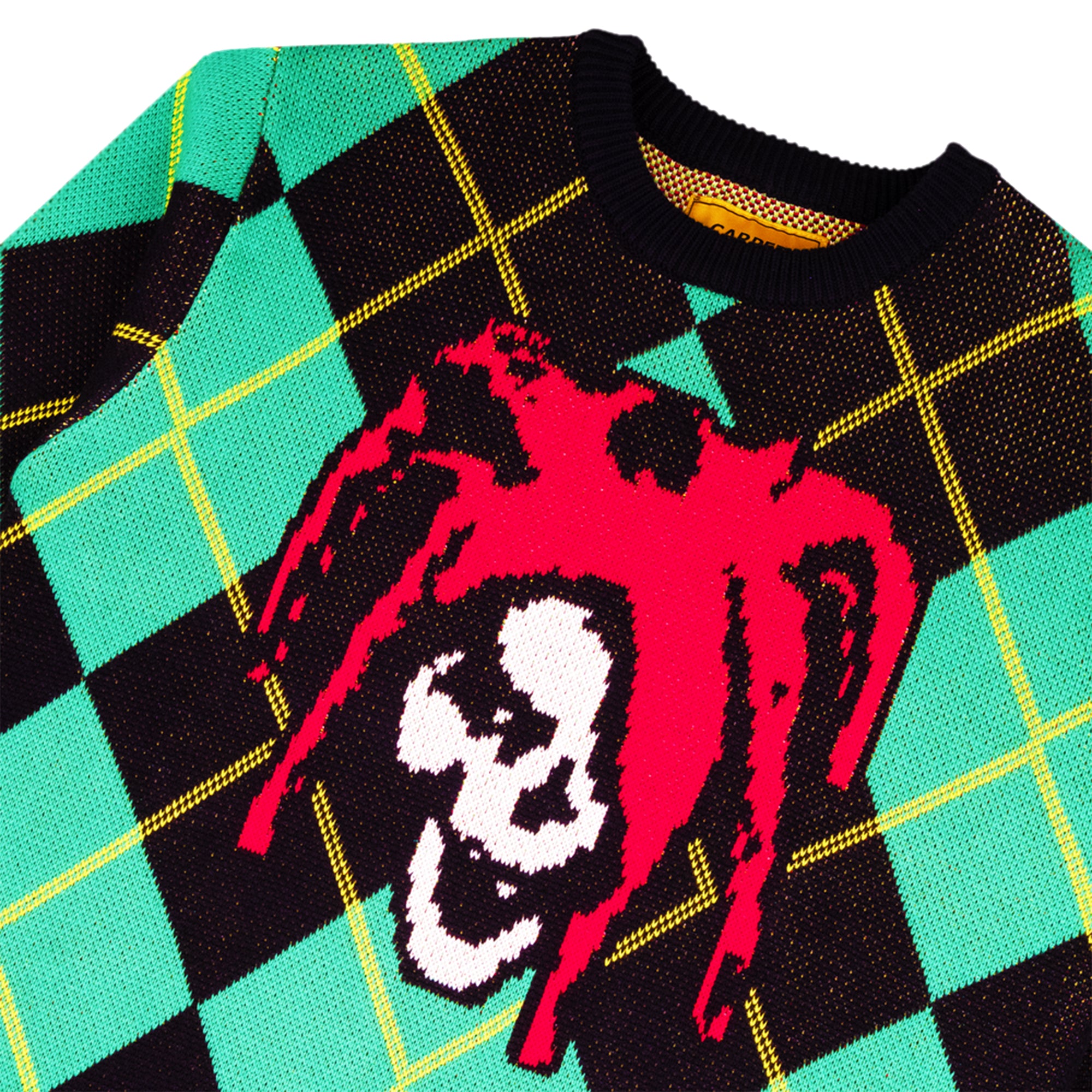Carpet Company Jester Knit Sweater Argyle