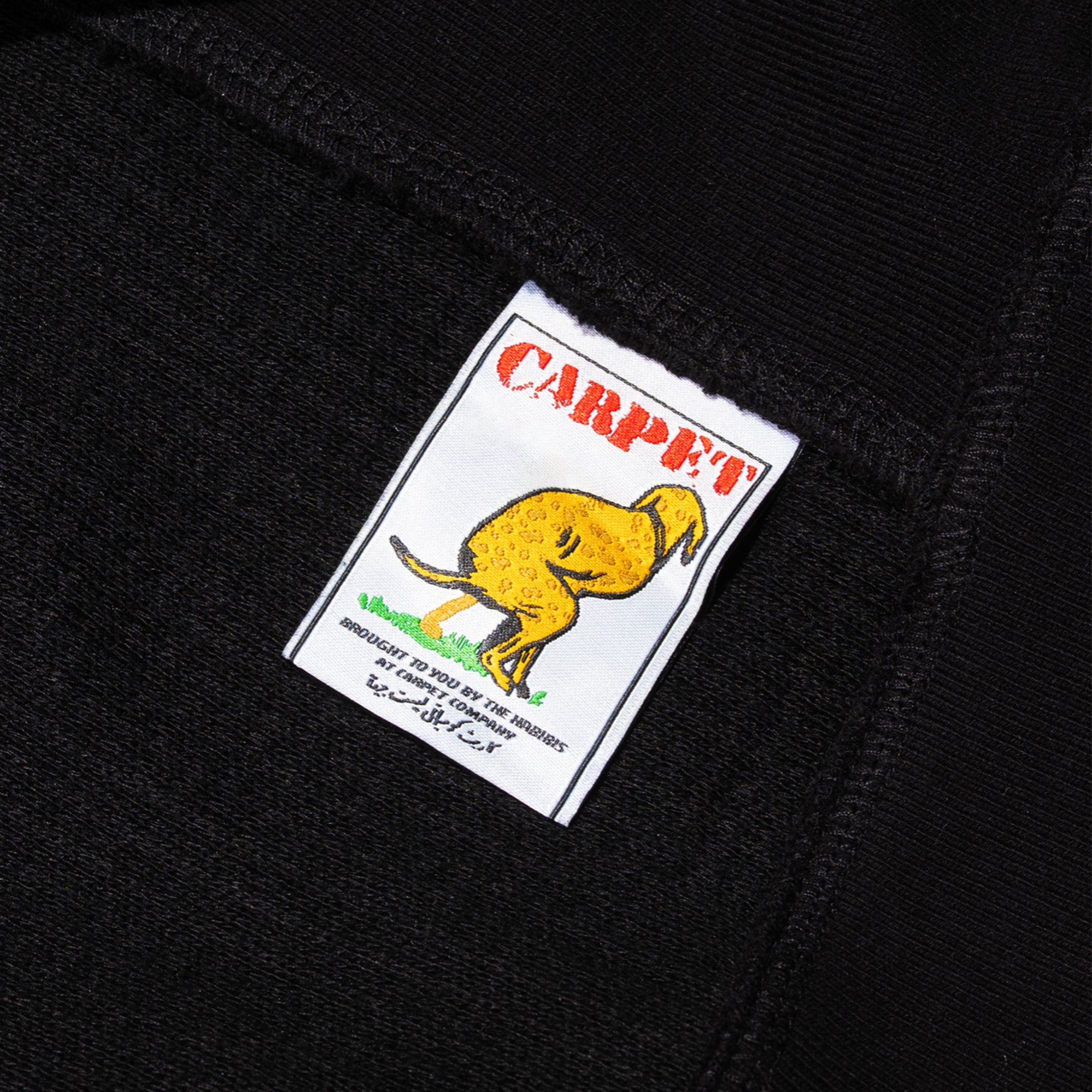 Carpet Company Cent Zip Thermal Hoodie Black