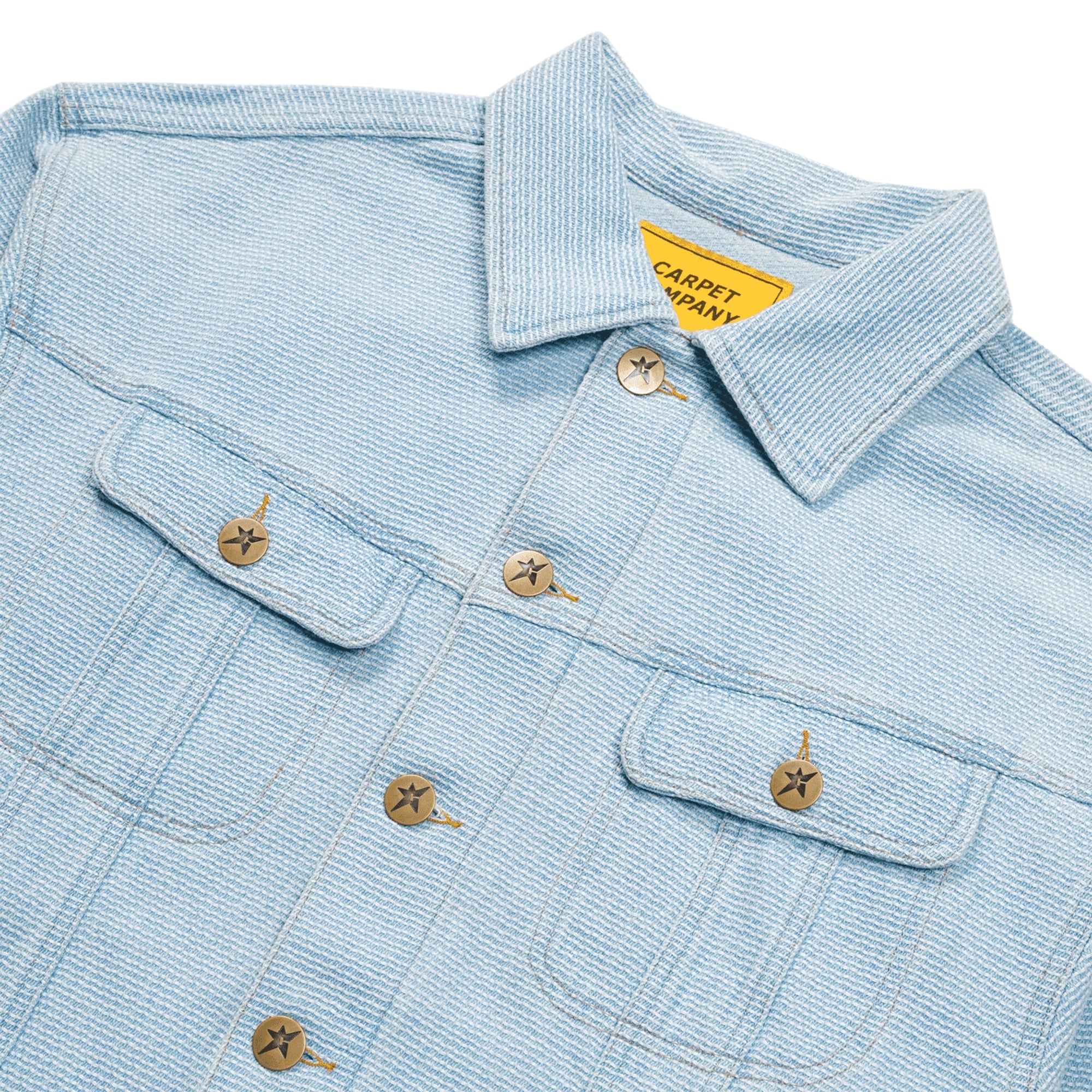 Carpet Company Interlock Stitch Denim Jacket Blue