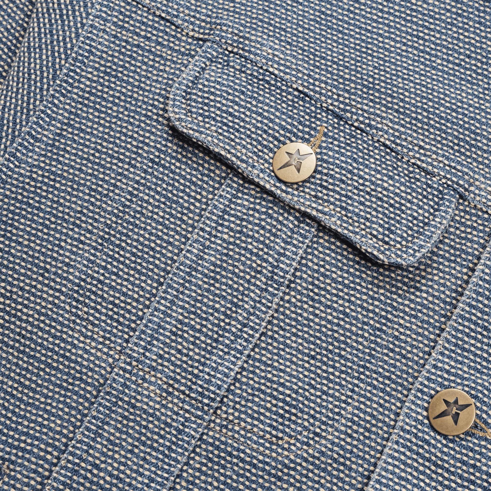 Carpet Company Interlock Stitch Denim Jacket Black