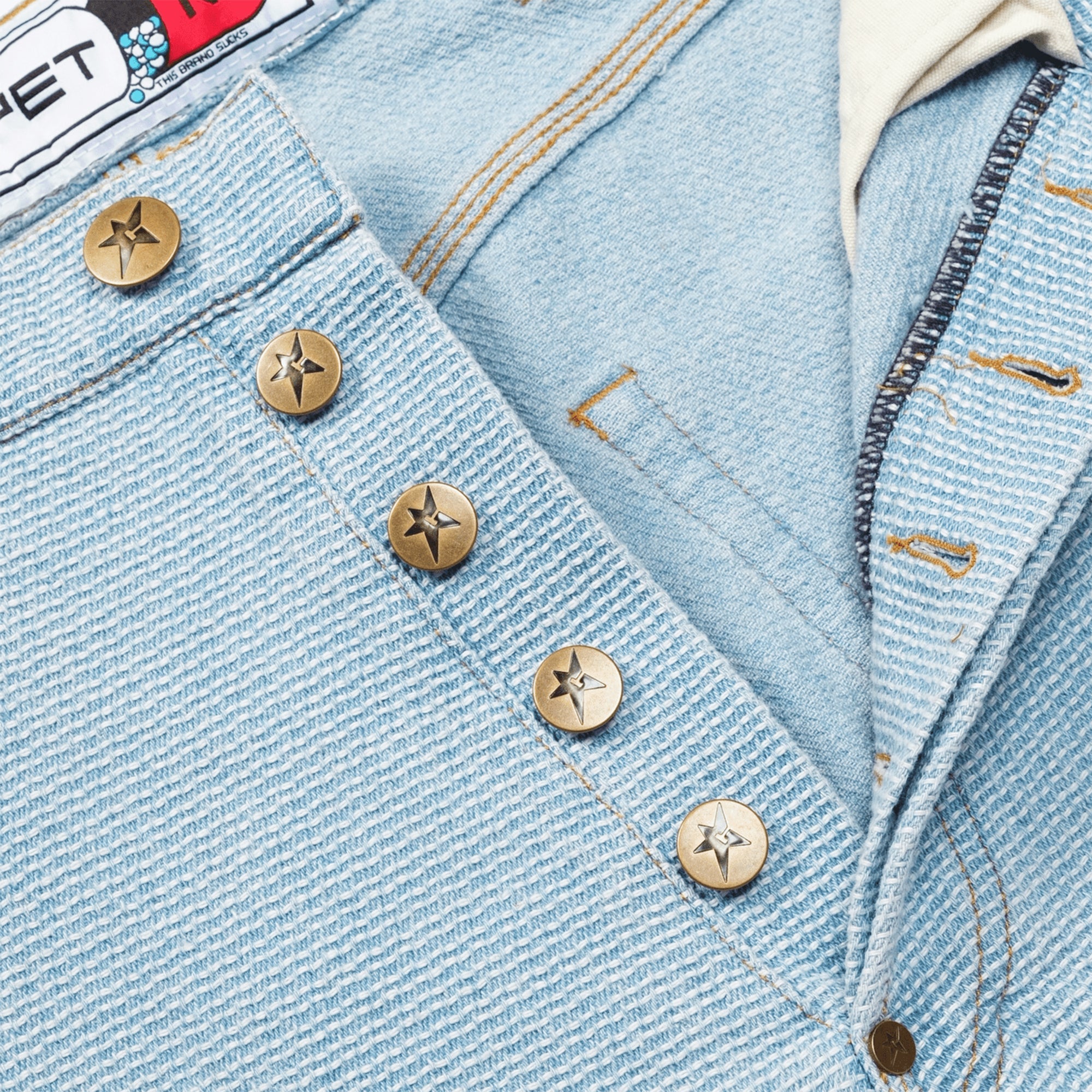 Carpet Company Interlock Stitch Denim Jean Blue