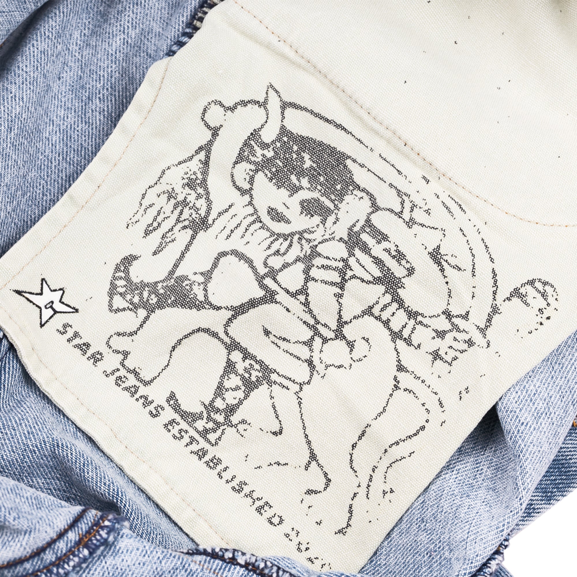 Carpet Company C-Star Washed Denim Shorts
