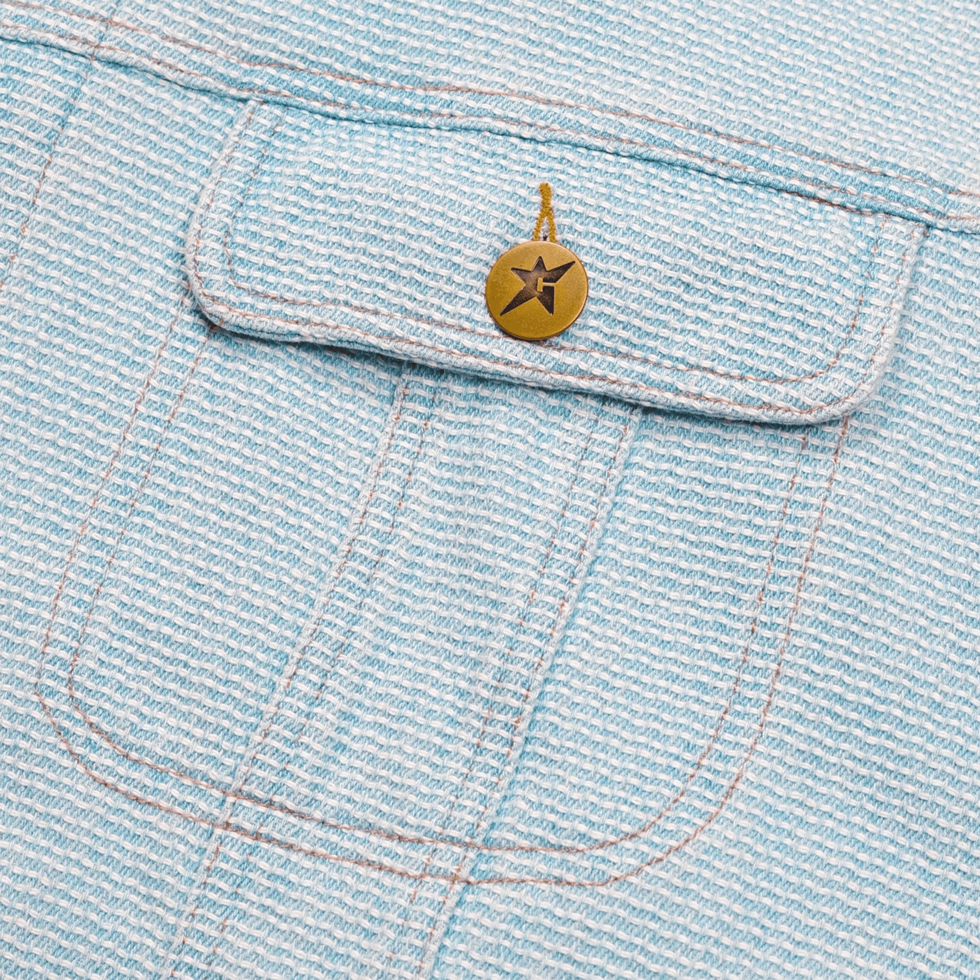 Carpet Company Interlock Stitch Denim Jacket Blue