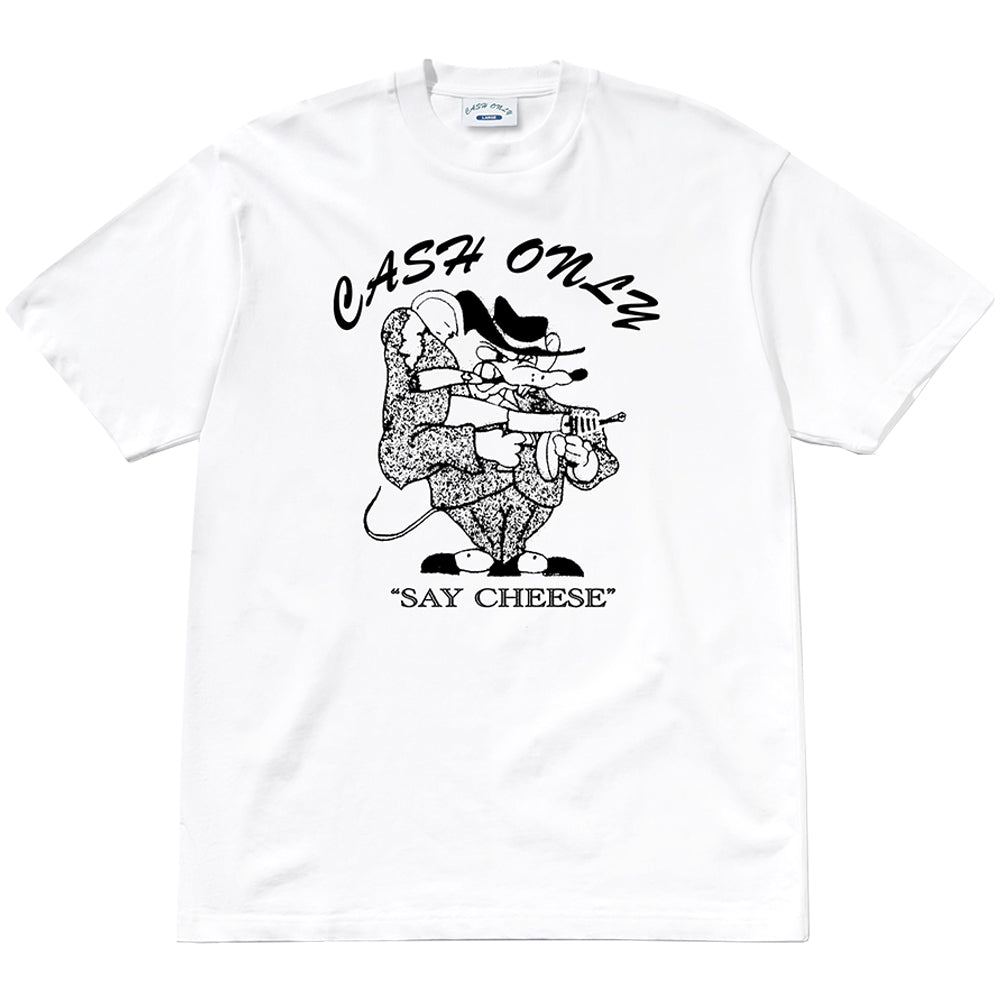 Cash Only Mobster Tee White