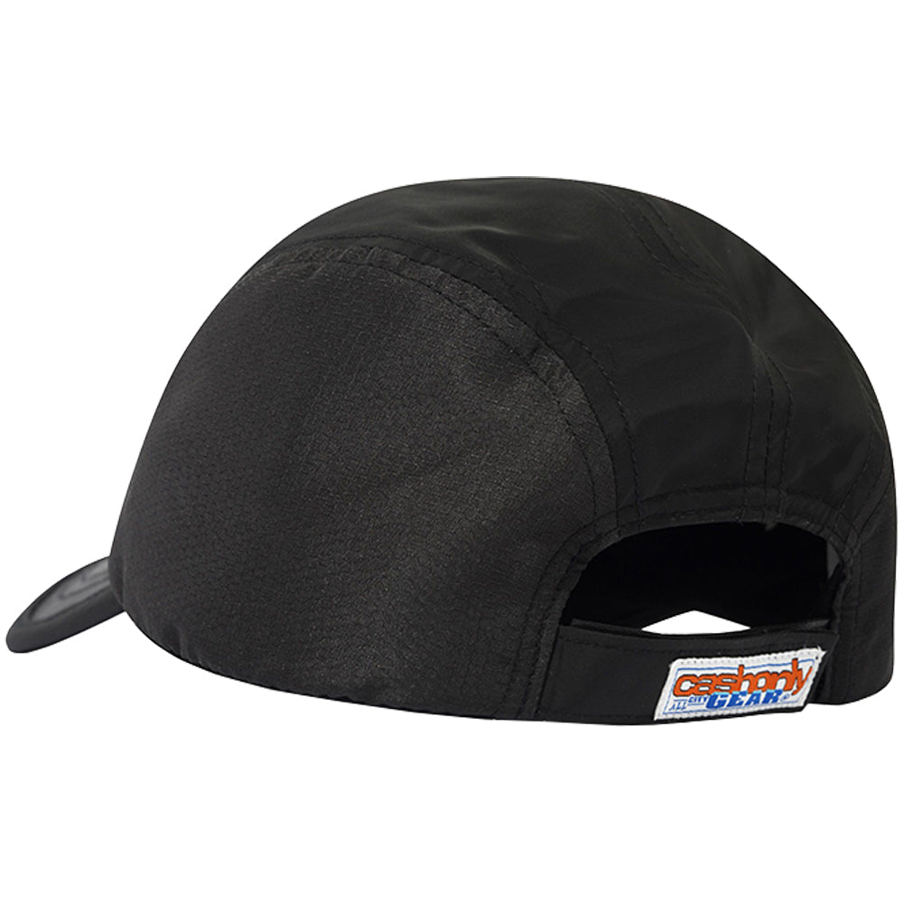 Cash Only Stencil 4 Panel Cap Black