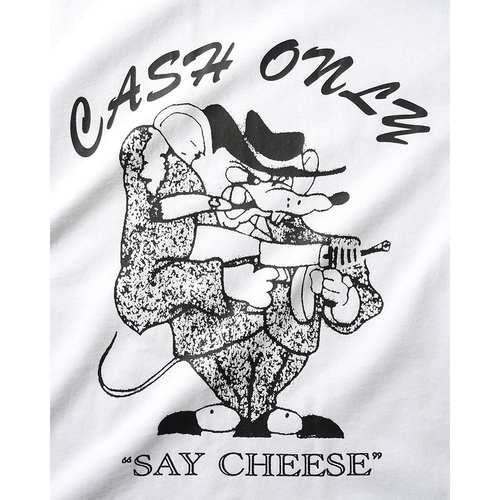 Cash Only Mobster Tee White