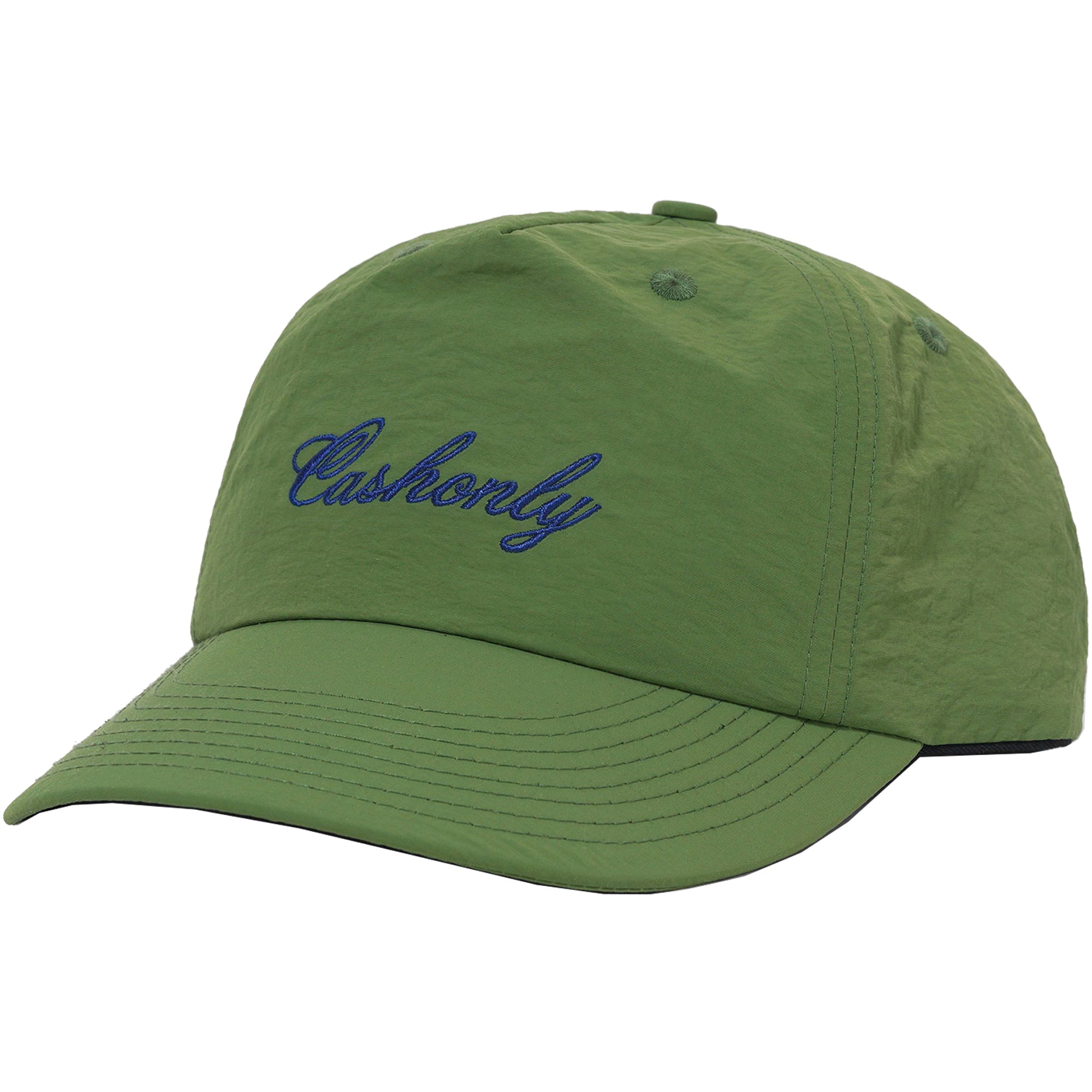 Cash Only Script 5 Panel Cap Grass