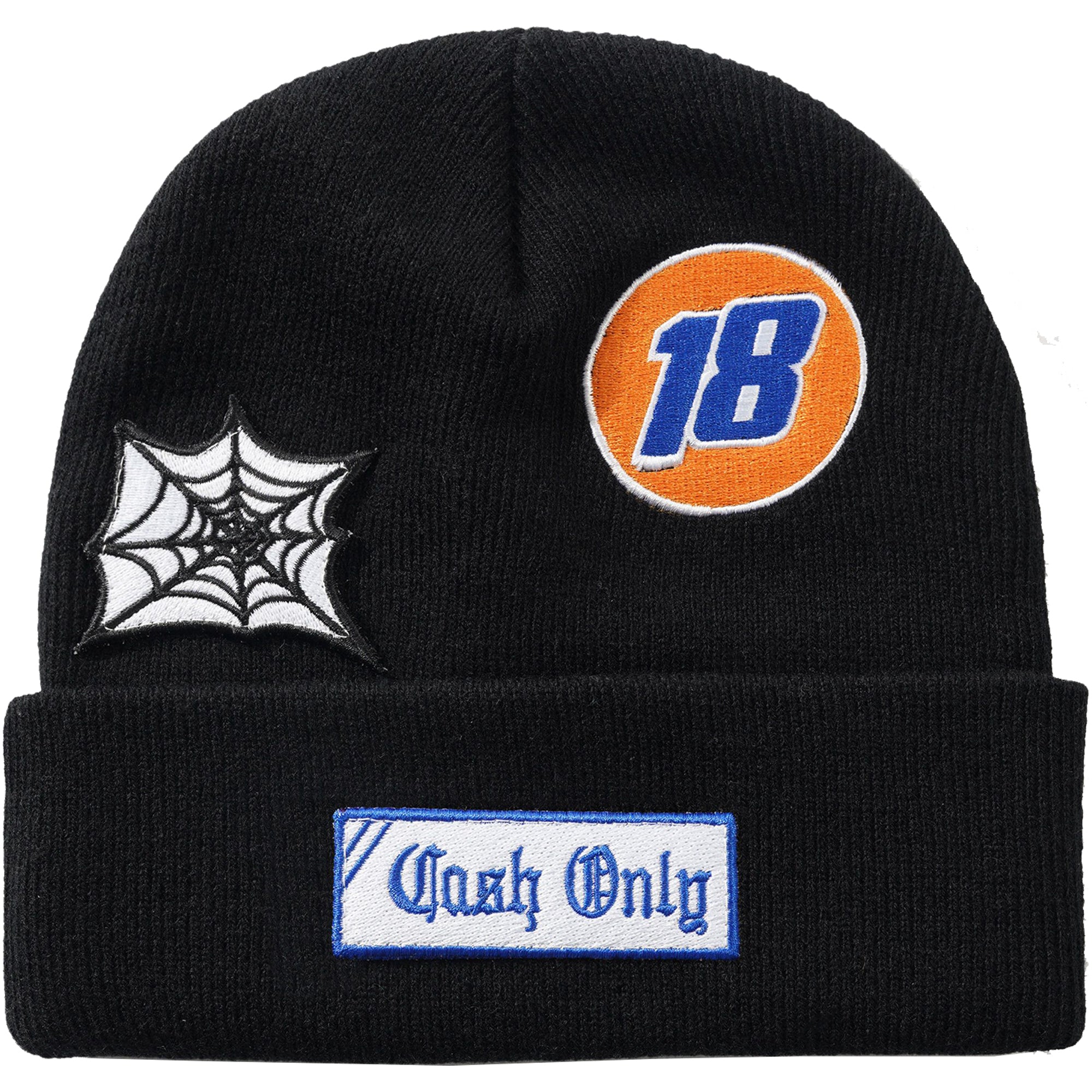 Cash Only Service Beanie Black