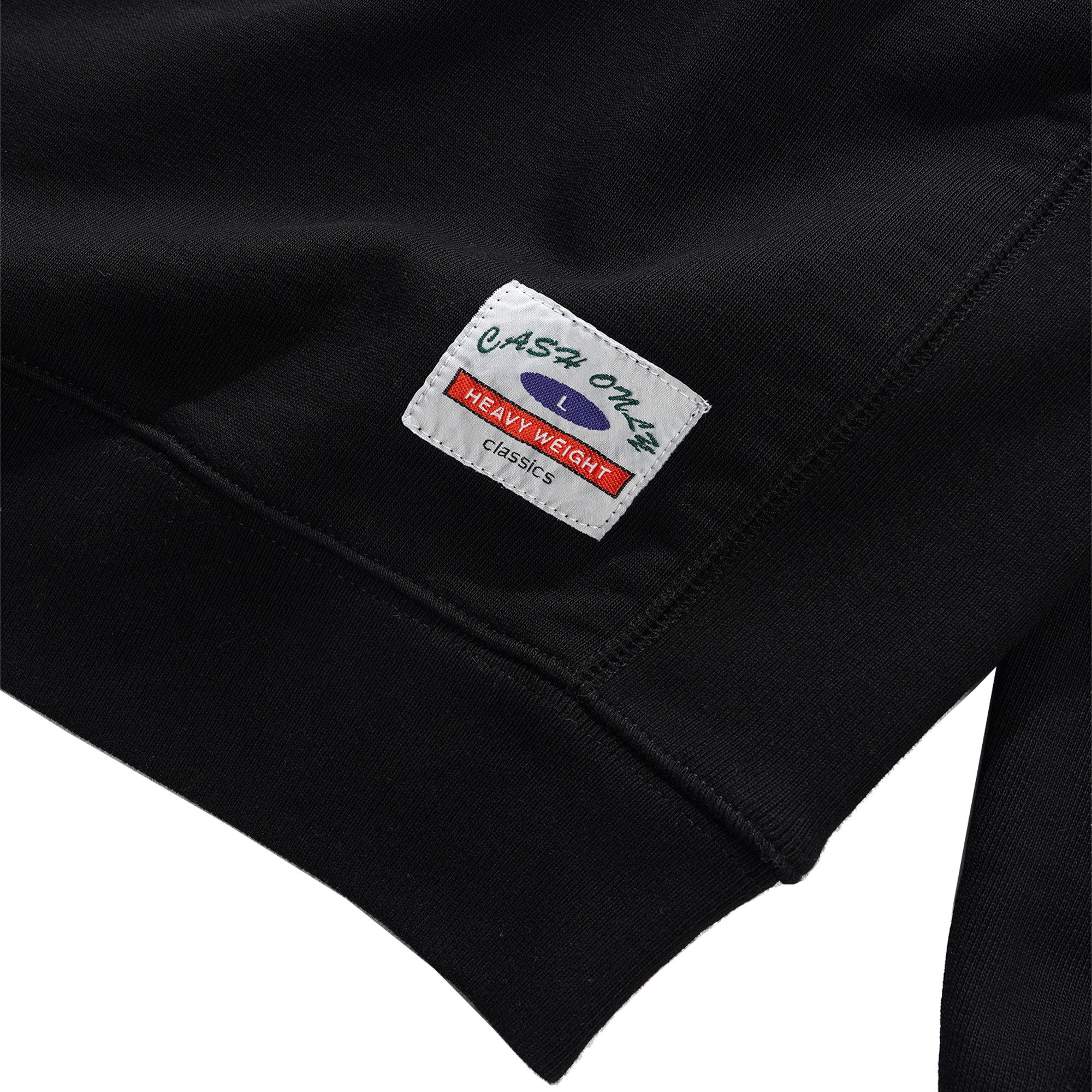 Cash Only Heavy-Weight  Crewneck Black