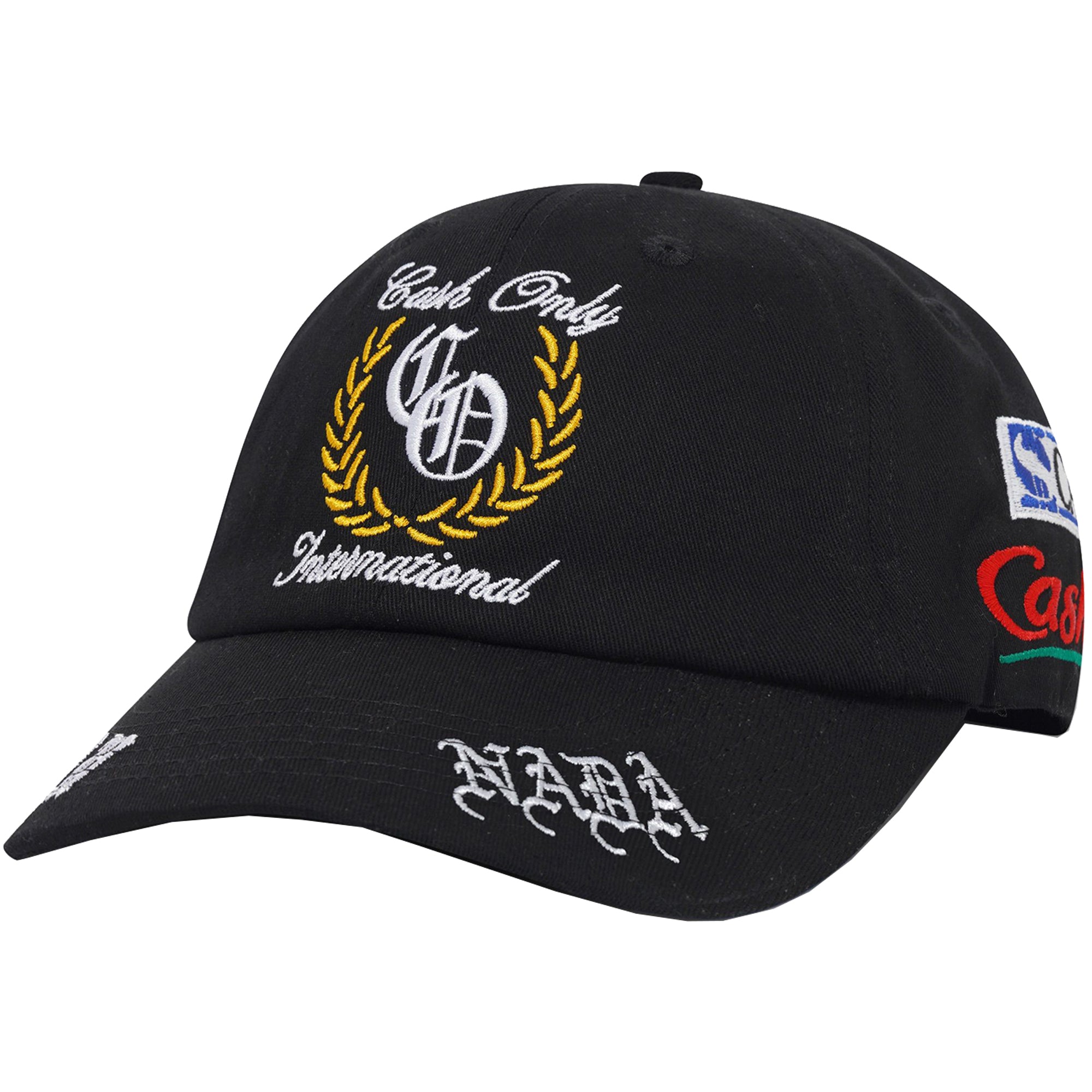 Cash Only Nada 6 Panel Cap Black