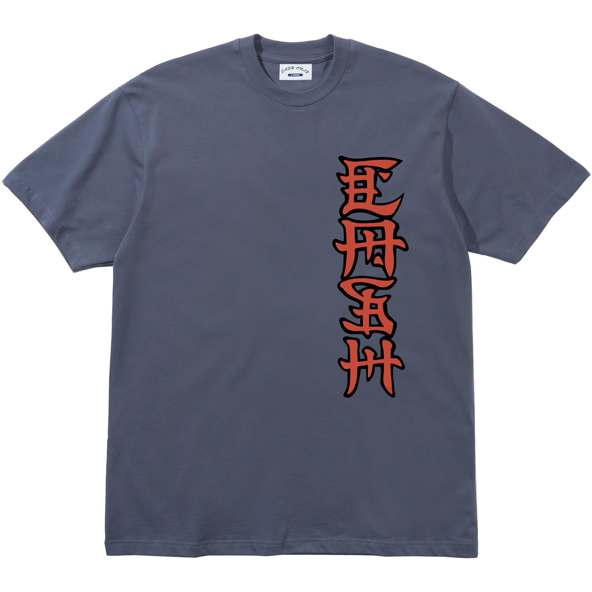 Cash Only Cash Tee Slate