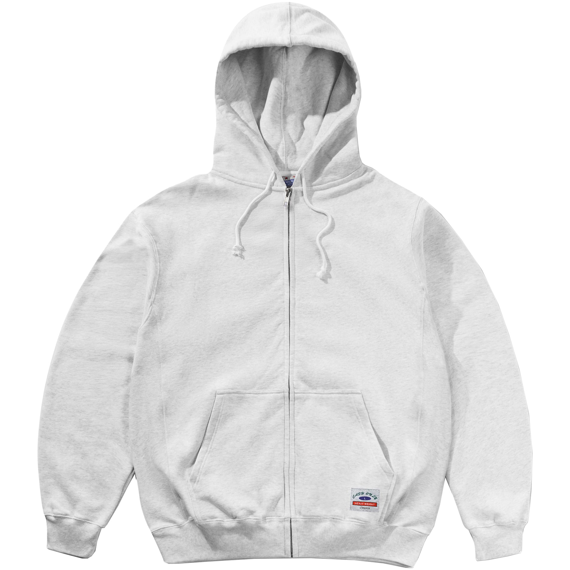 Cash Only Heavy-Weight Zip-Thru Hood Ash