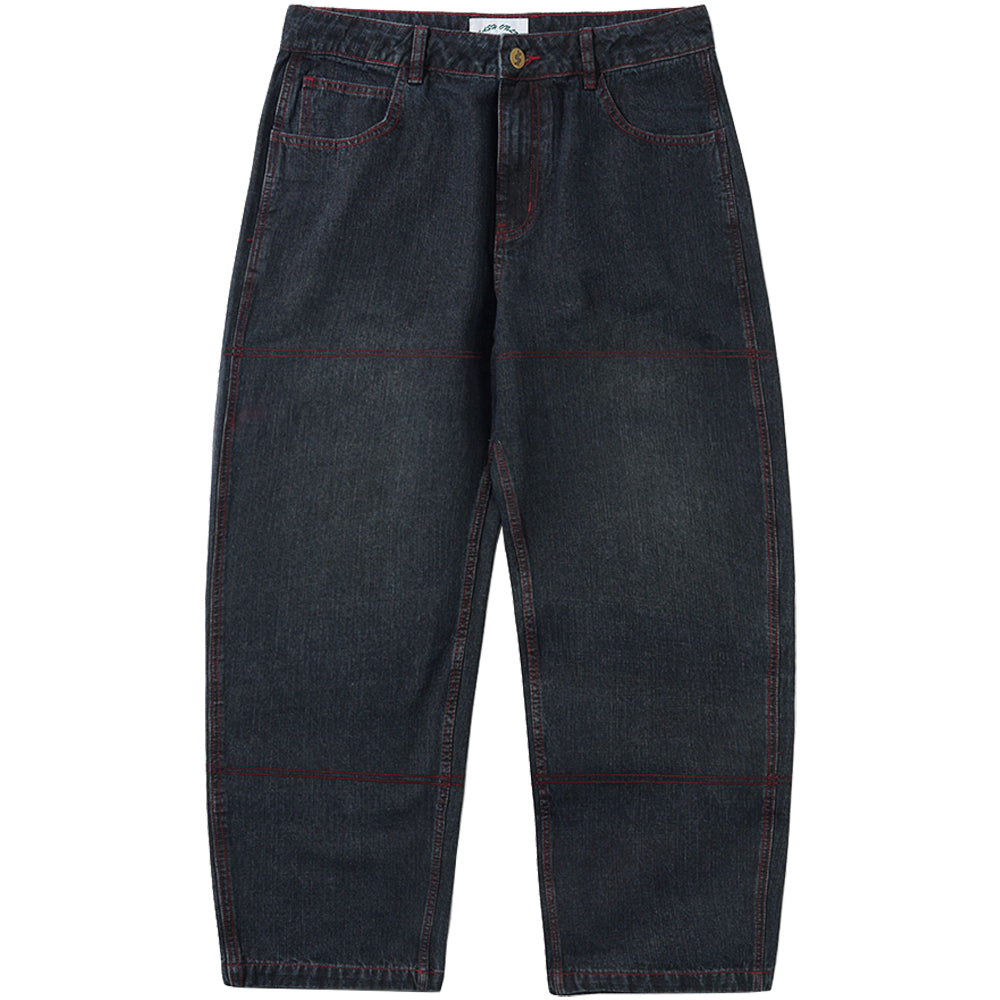 Cash Only Aleka Denim Jeans Washed Streaky Denim