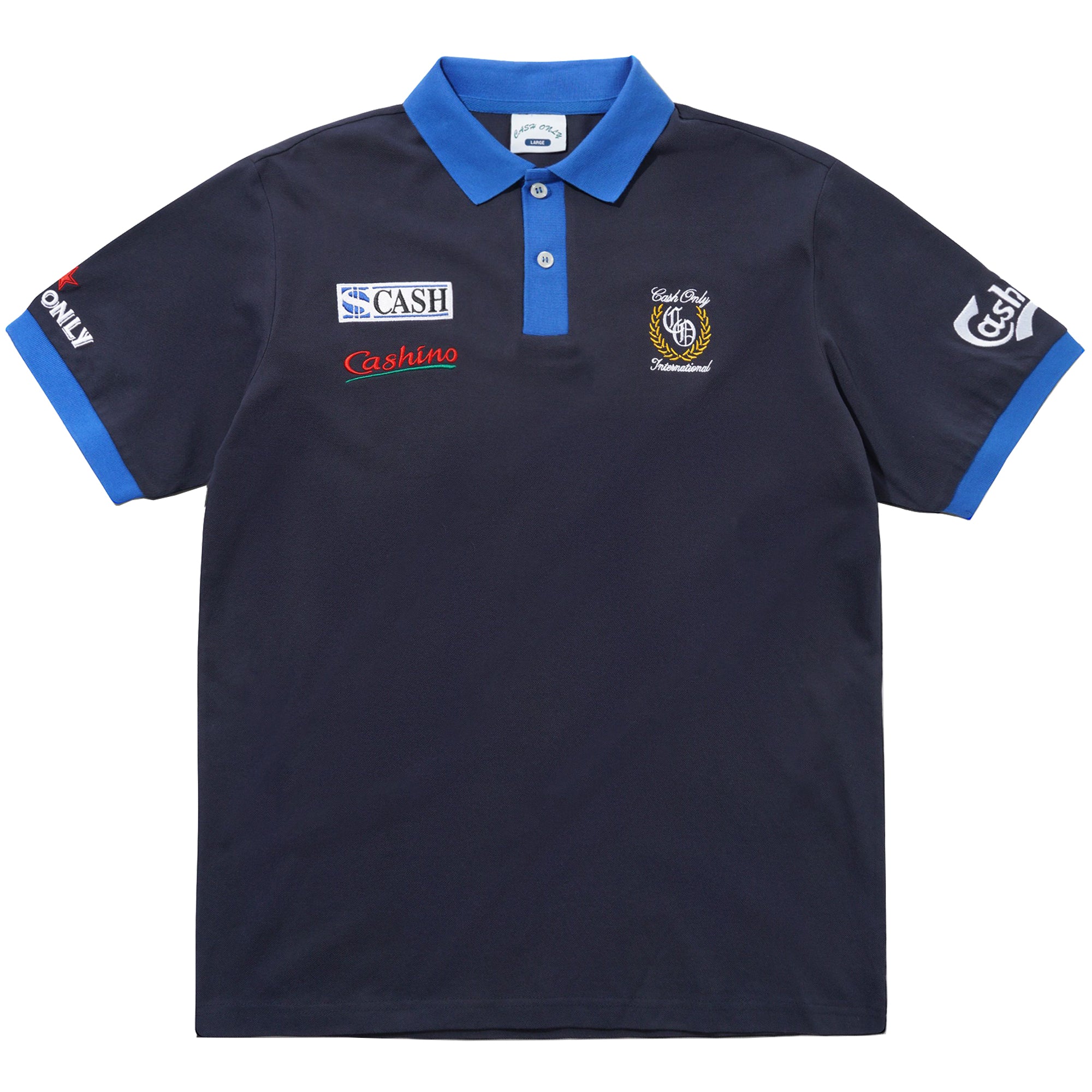 Cash Only Nada Polo Navy