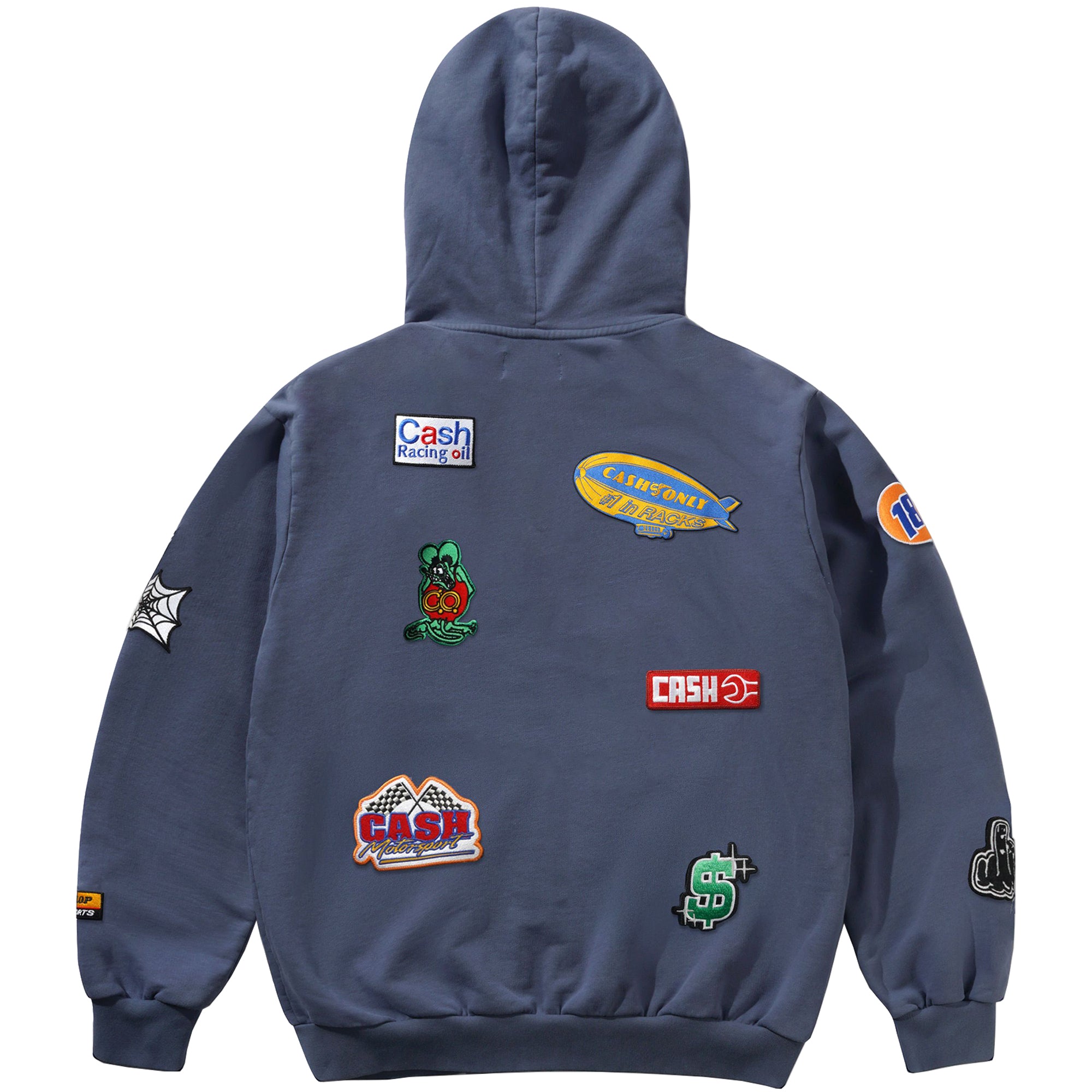 Cash Only Service Zip-Thru Hood Washed Navy