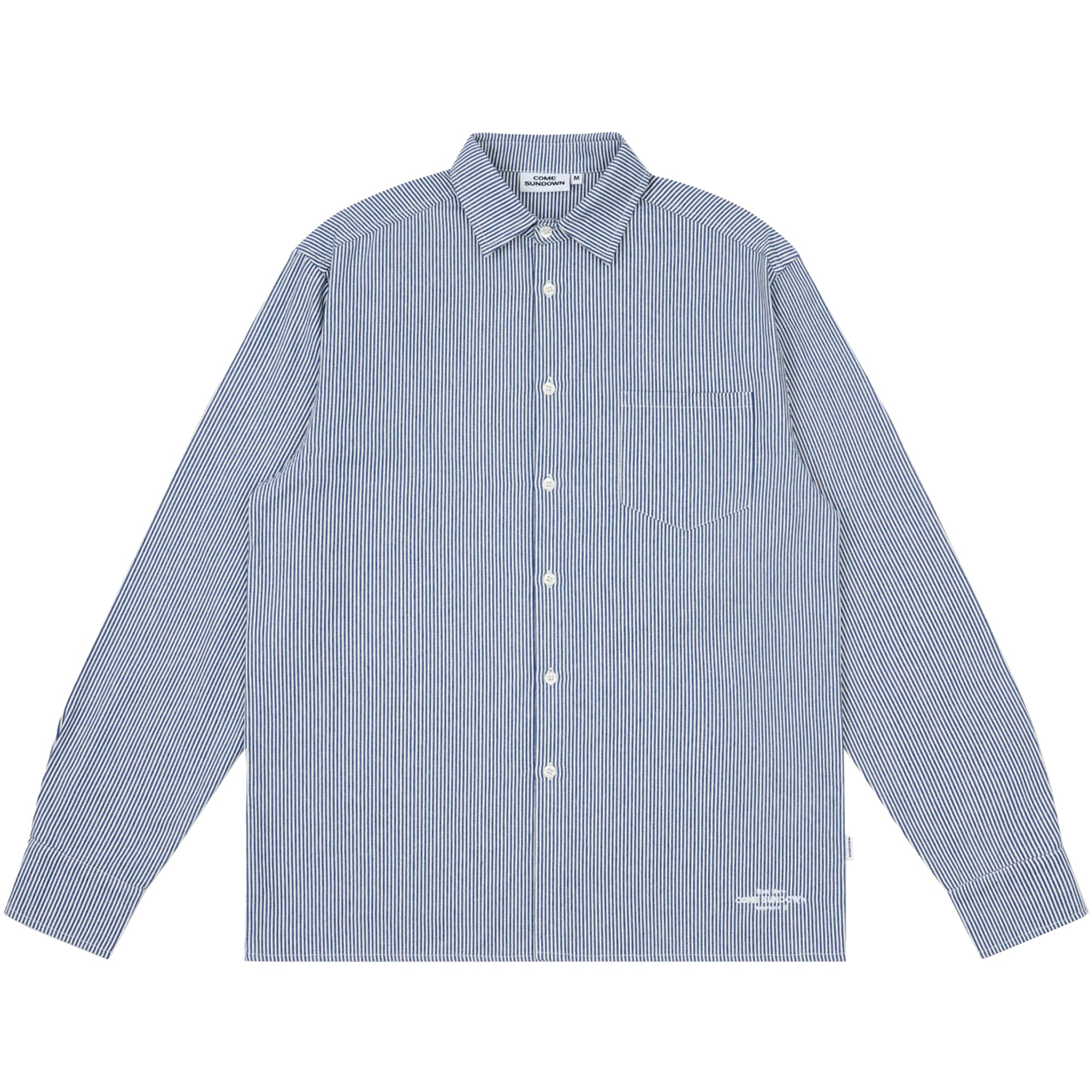Come Sundown Circuit Shirt Blue/White Stripe