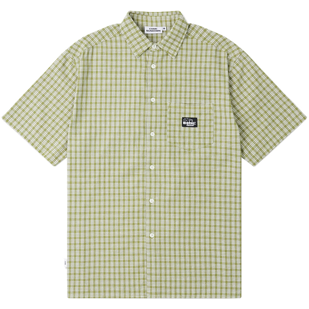 Come Sundown Stacks Shirt Green/White