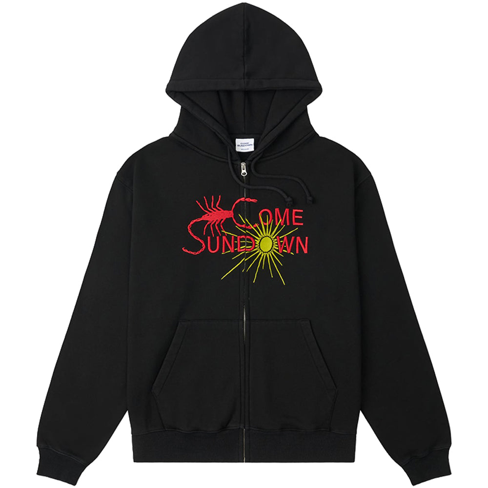 Come Sundown Entomology Zip Hoodie Black