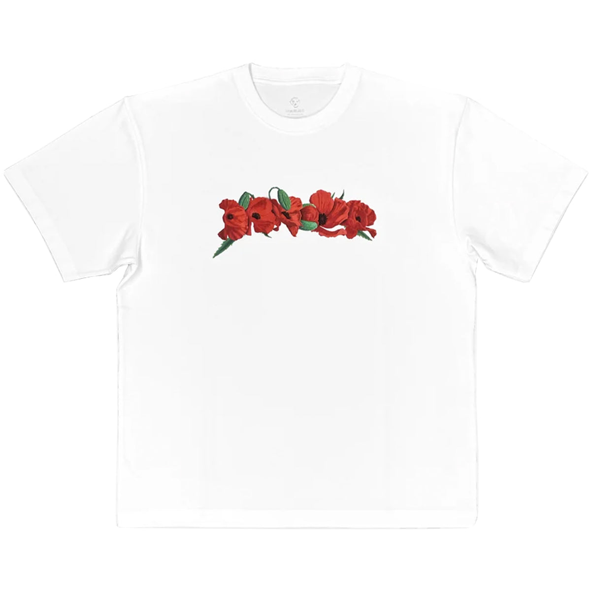 Dancer Poppy Flowers Tee White
