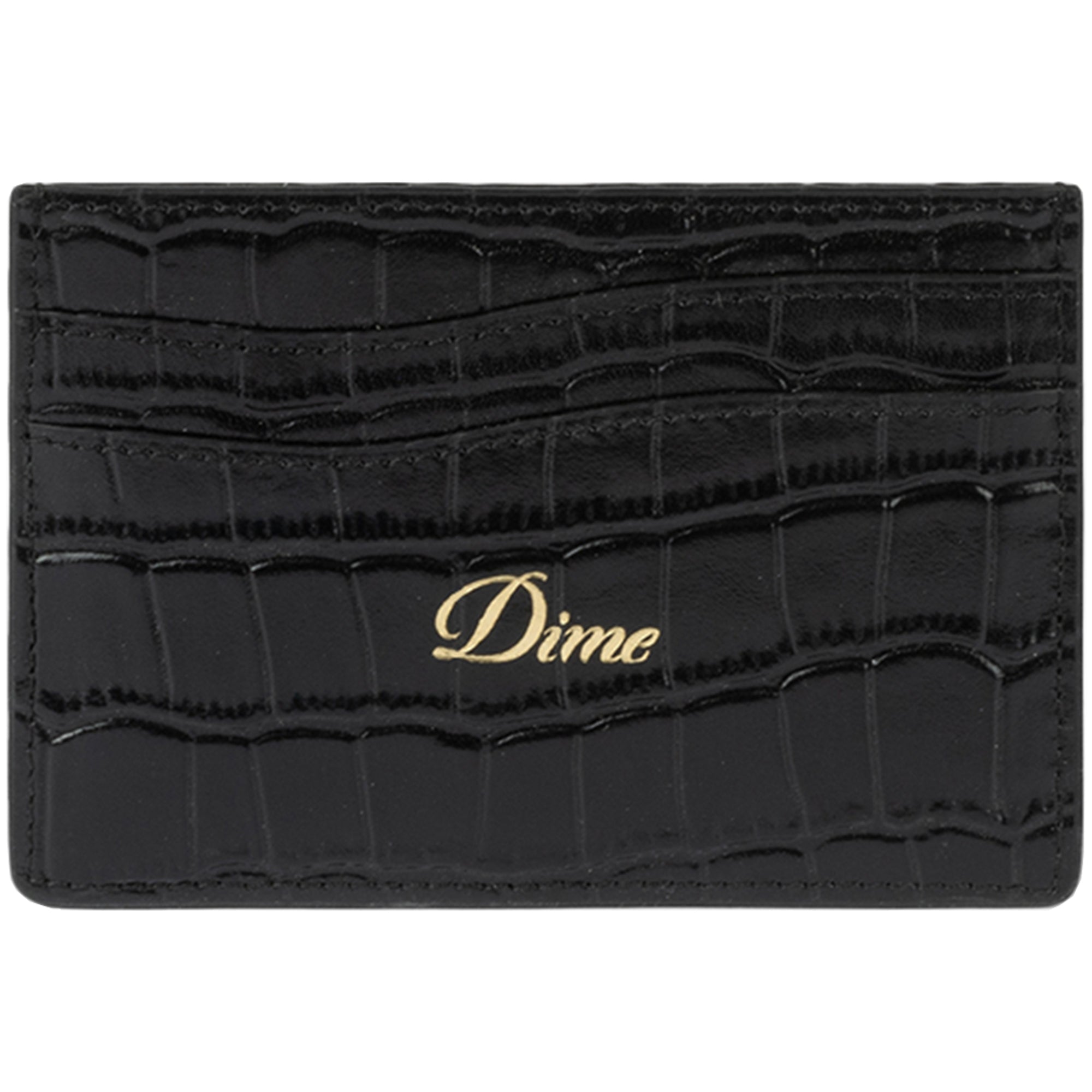 Dime MTL Croc Card Holder Black