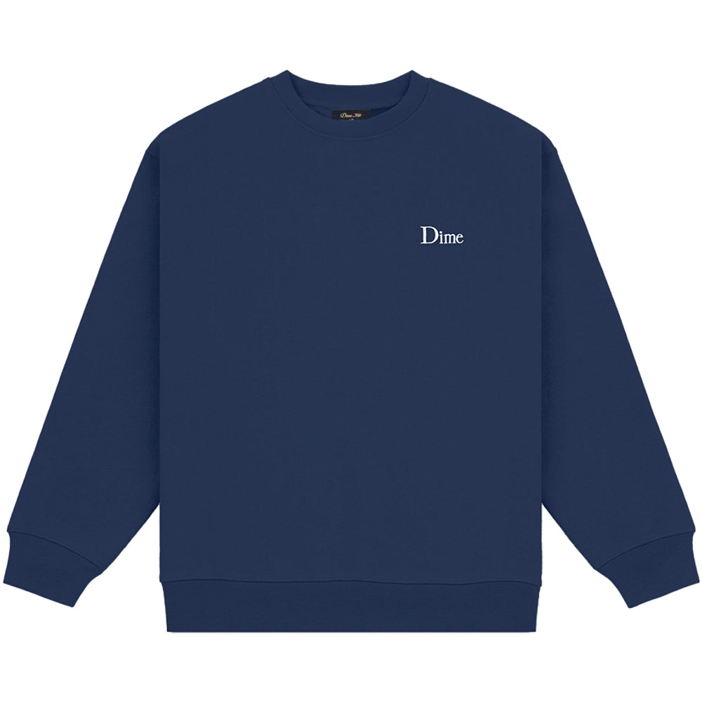 Dime MTL Classic Small Logo Crewneck Navy