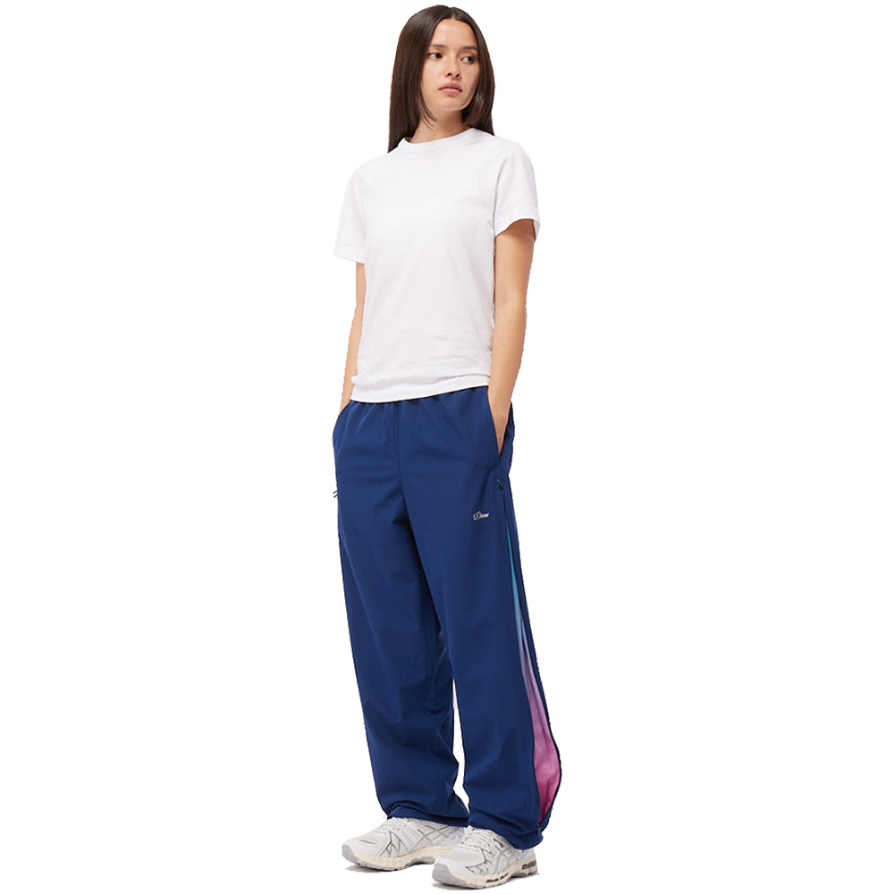 Dime MTL Athletic Zip Pants Dark Blue