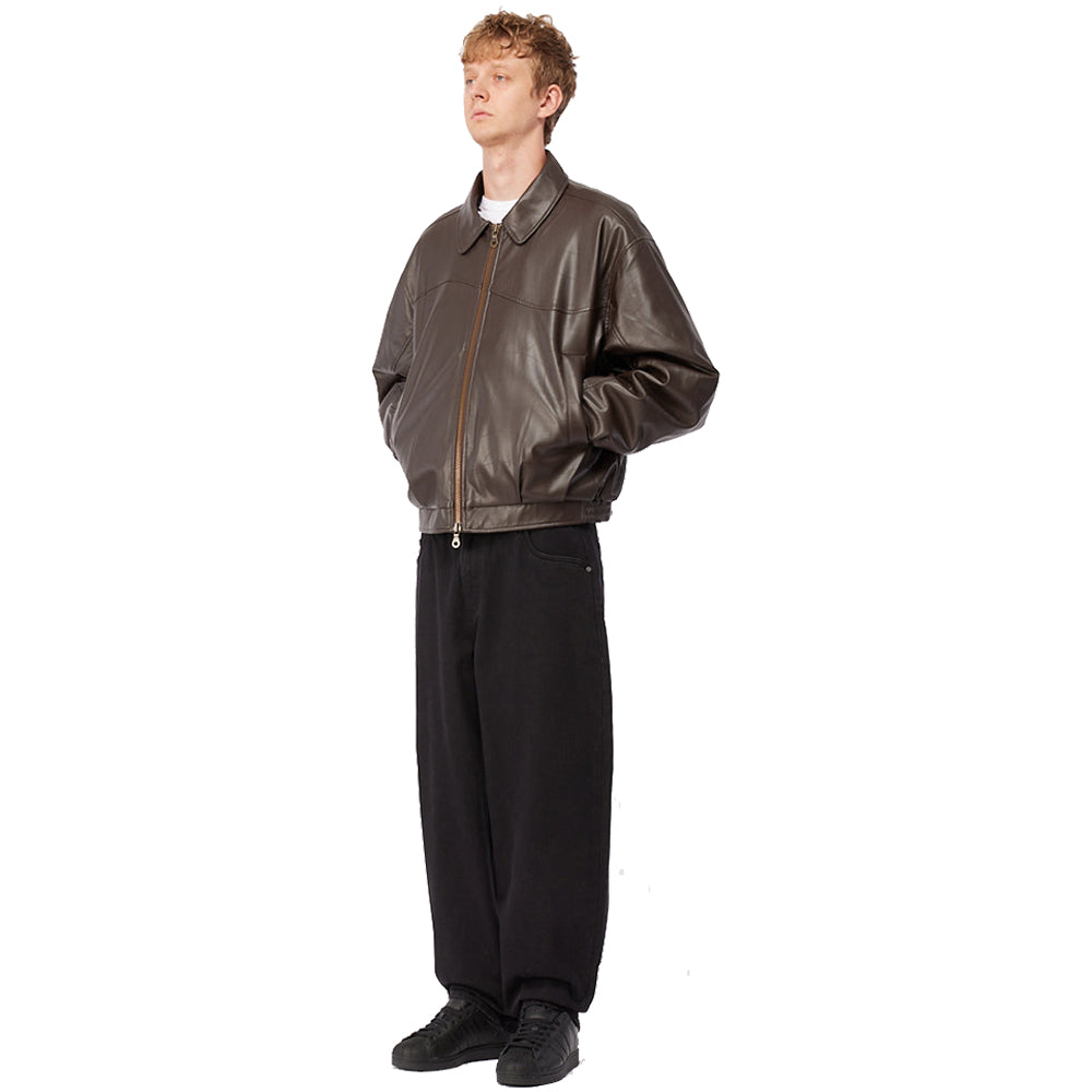 Dime MTL Debossed Wavy Jacket Brown