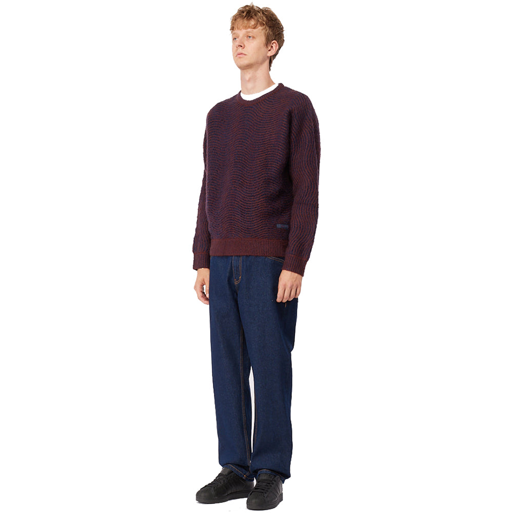 Dime MTL Mohair Wave Knit Burgundy