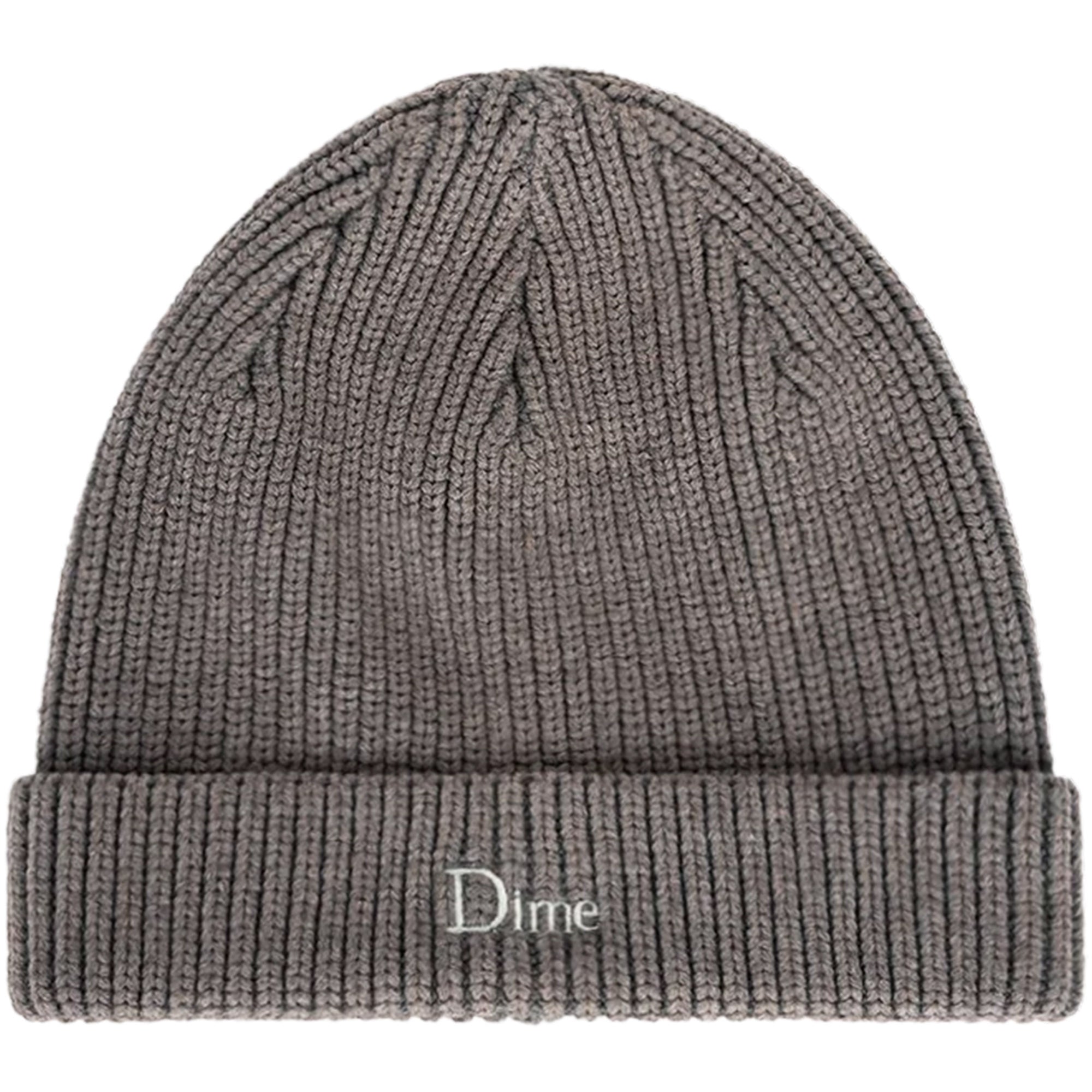 Dime MTL Rib Fold Beanie Dark Grey