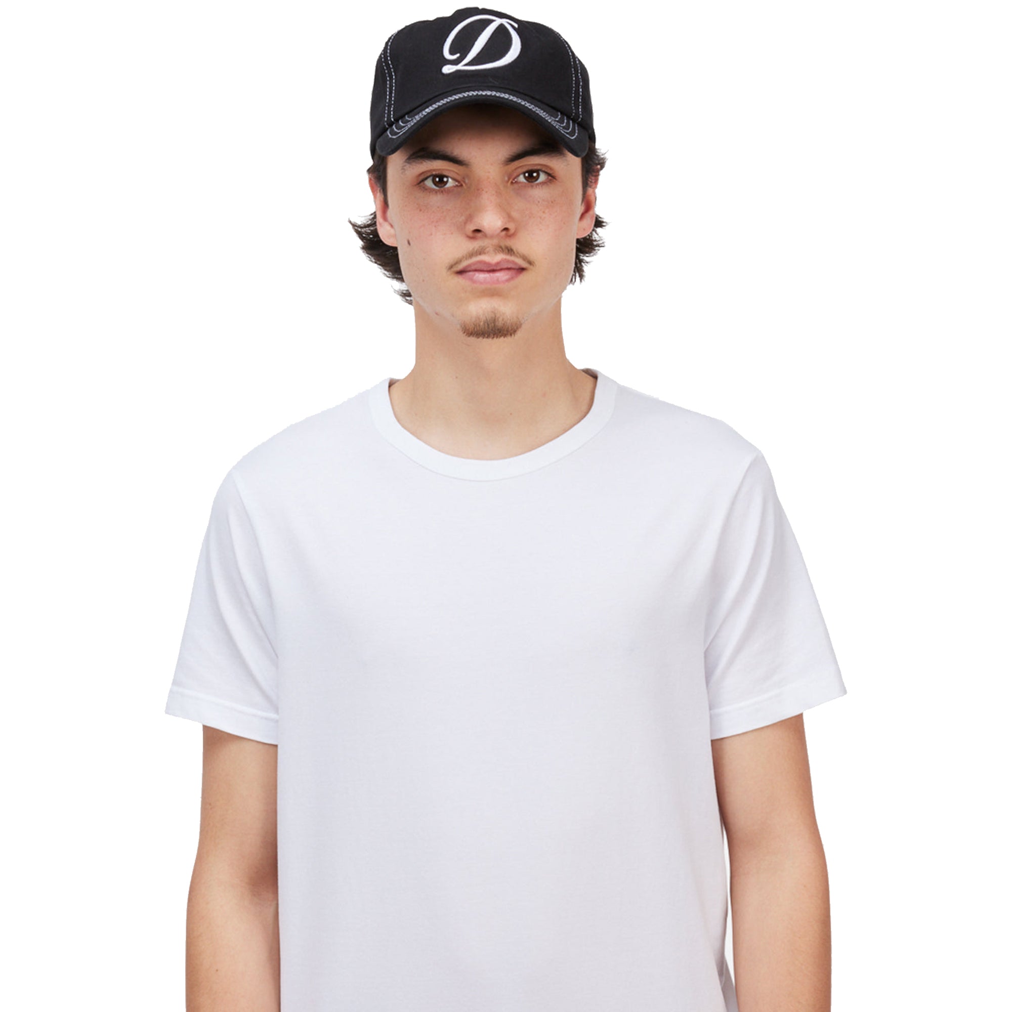 Dime MTL Cursive Denim Worker Cap Black Washed