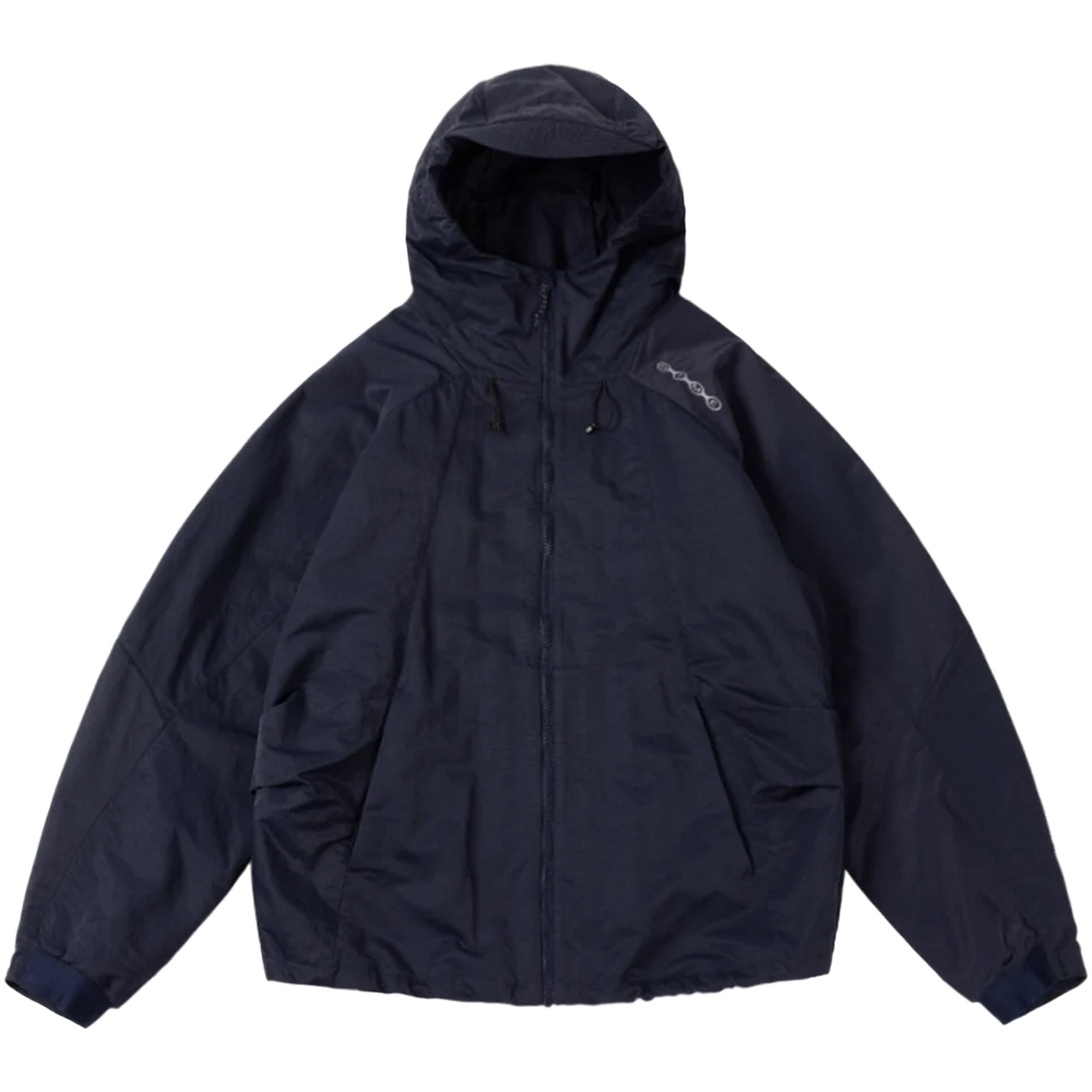 Dime MTL Crinkled Tech Windbreaker Dark Navy