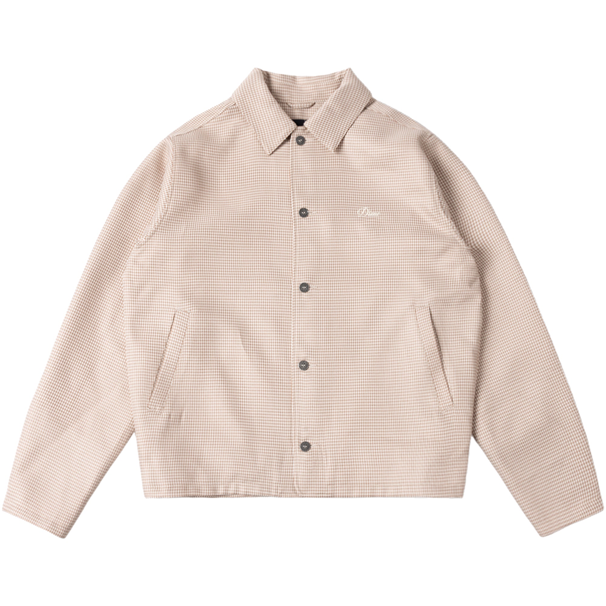 Dime MTL Houndstooth Jacket Beige