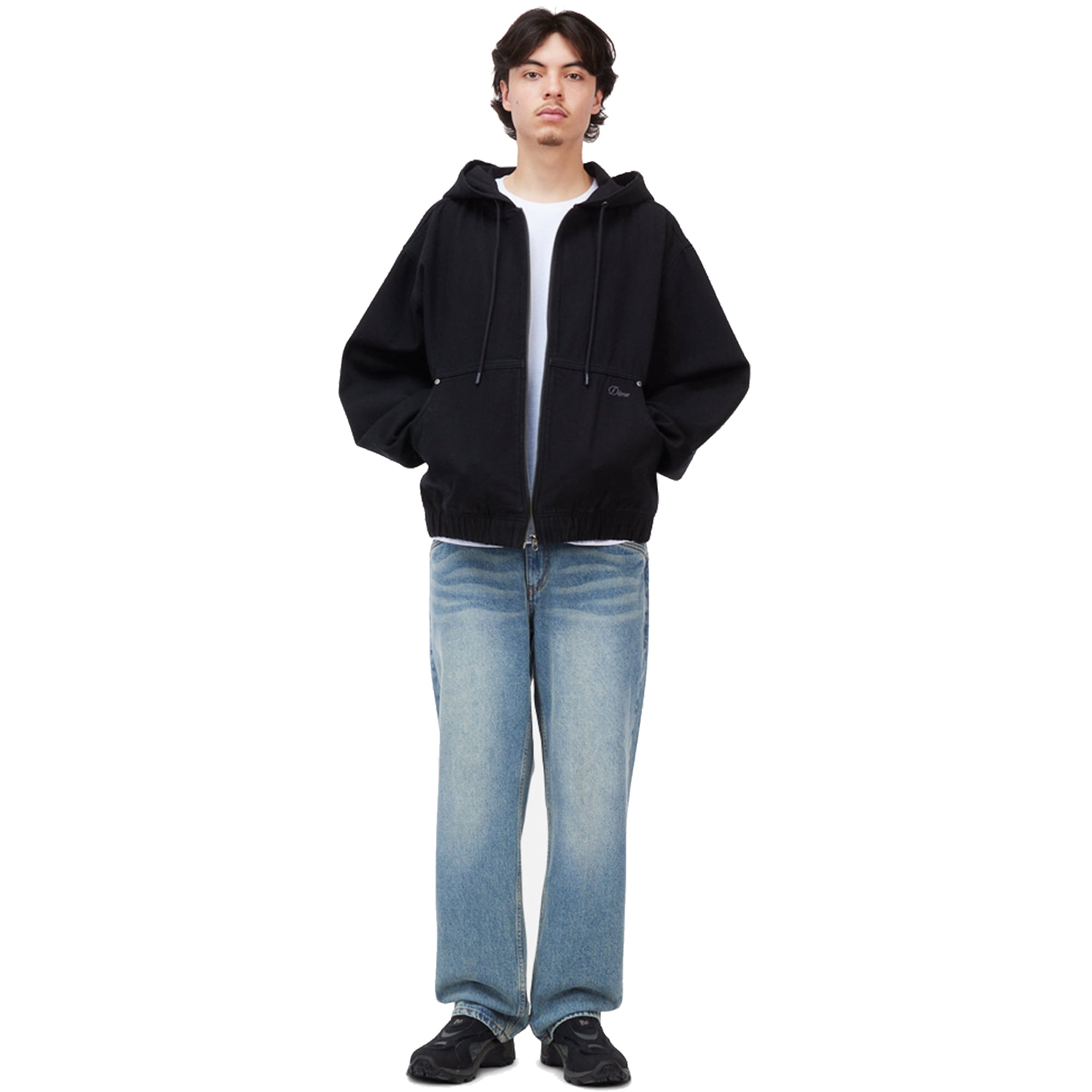 Dime MTL Hooded Denim Jacket Black