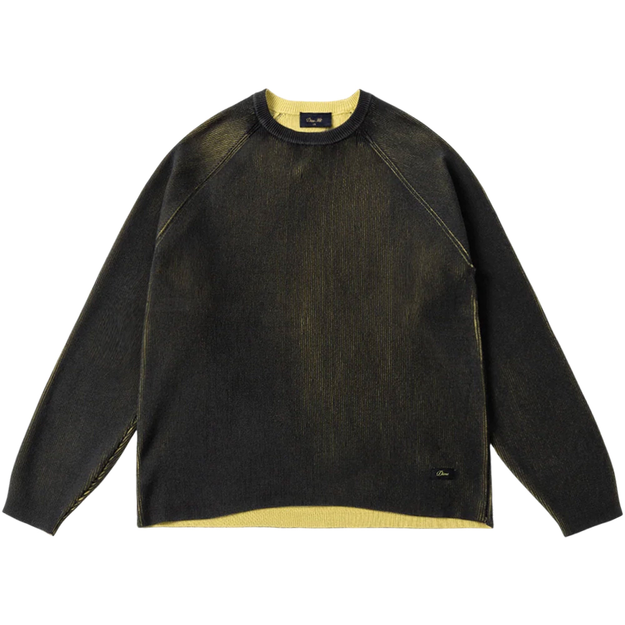 Dime MTL Printed Rib Sweater Black/Yellow