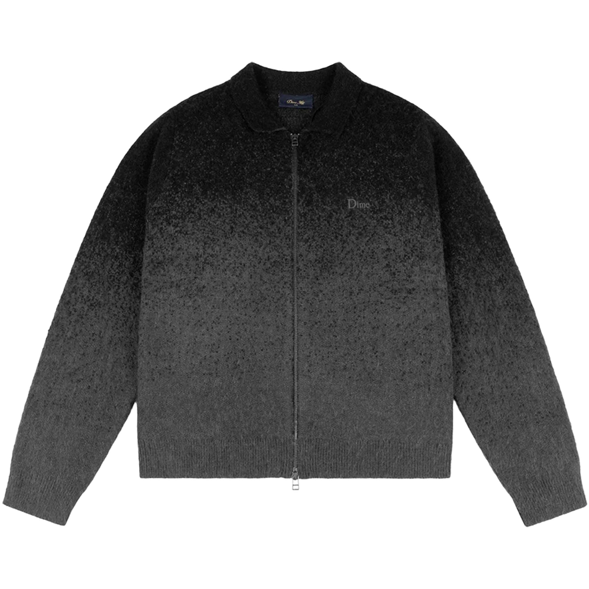 Dime MTL Mohair Double Zip Knit Black/Charcoal