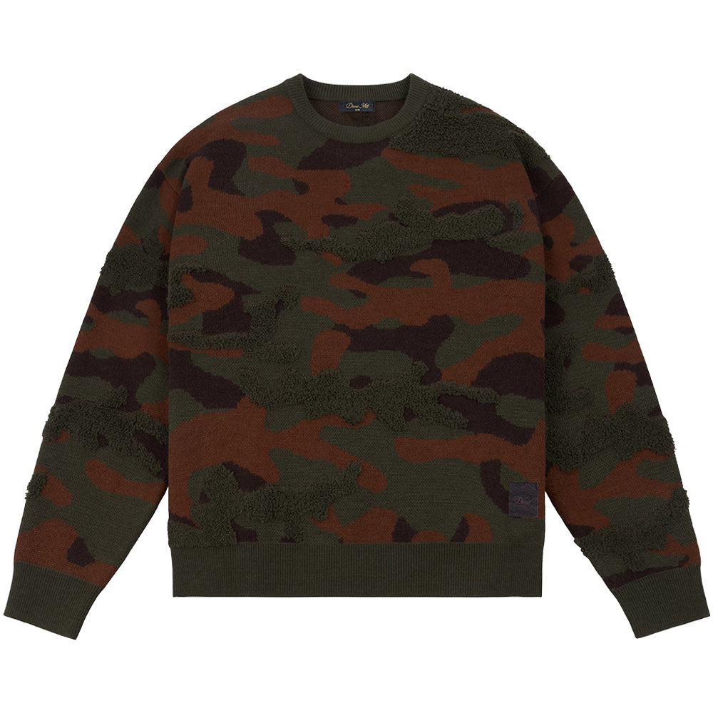 Dime MTL Camo Chenille Knit Woodland