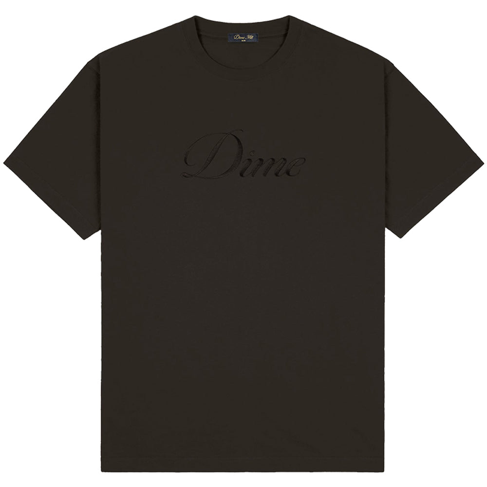 Dime MTL Cursive T-Shirt Vintage Black