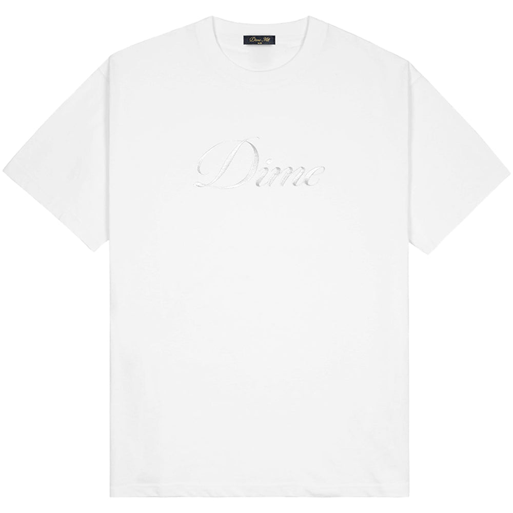 Dime MTL Cursive T-Shirt White