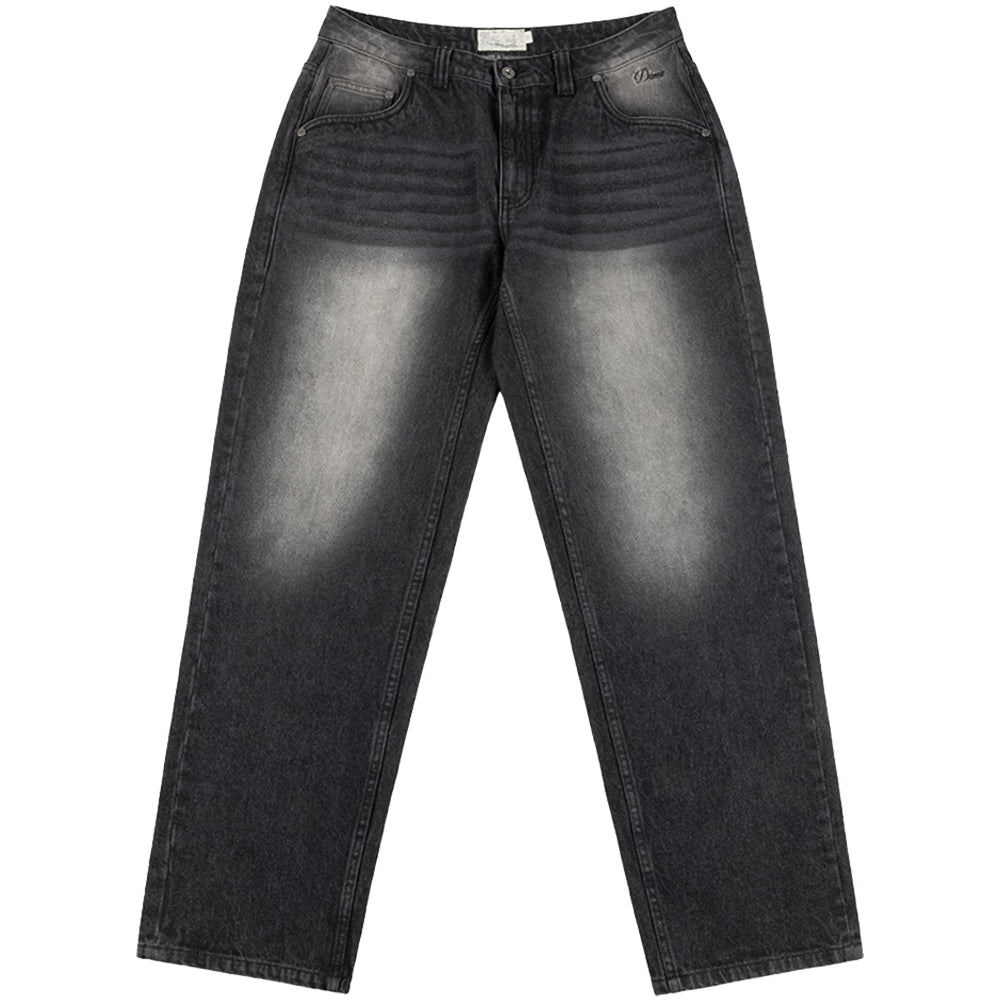 Dime MTL Relaxed Denim Pants Sandblasted Black